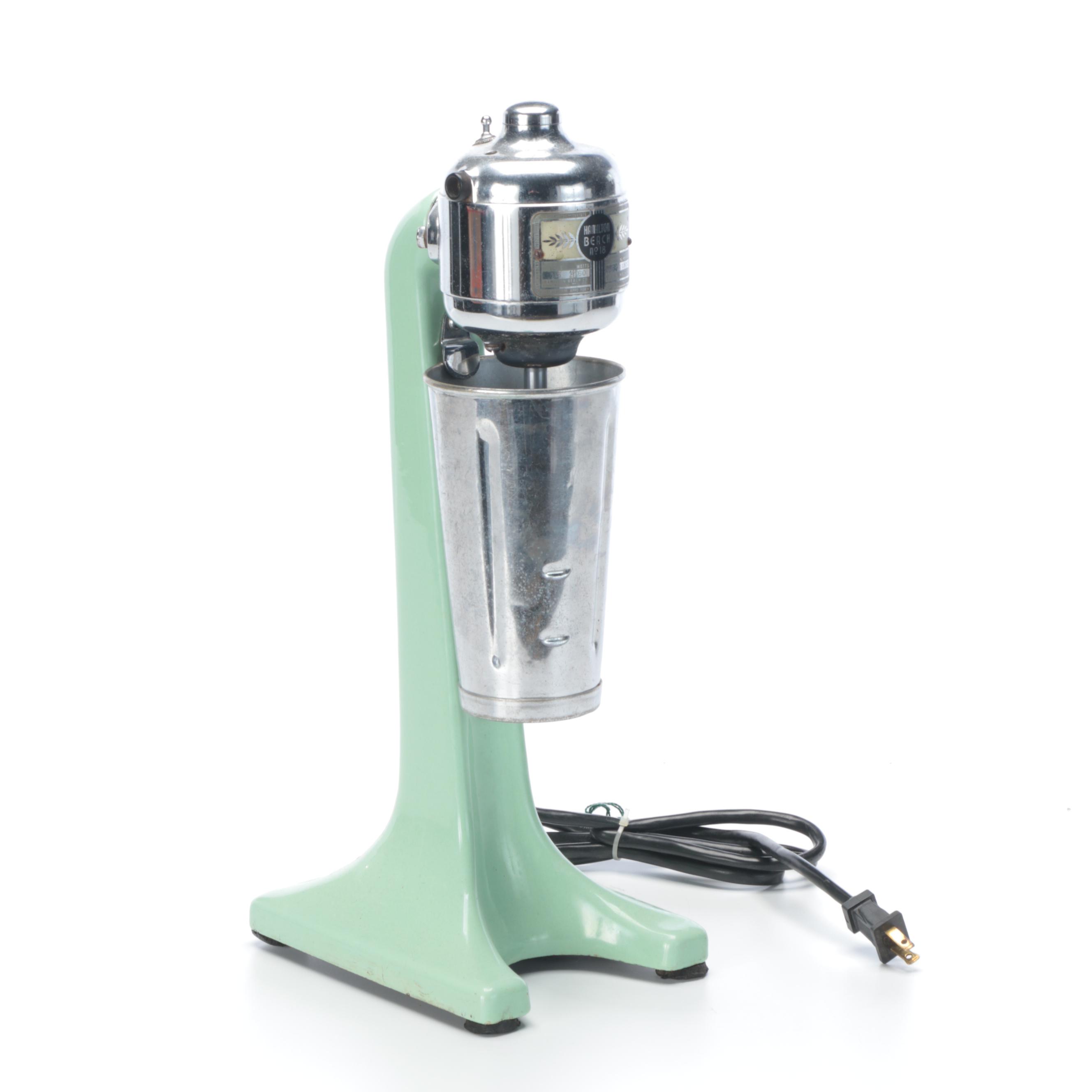 Hamilton Beach No. 18 Jade Green Milkshake Stand Mixer Blender EBTH