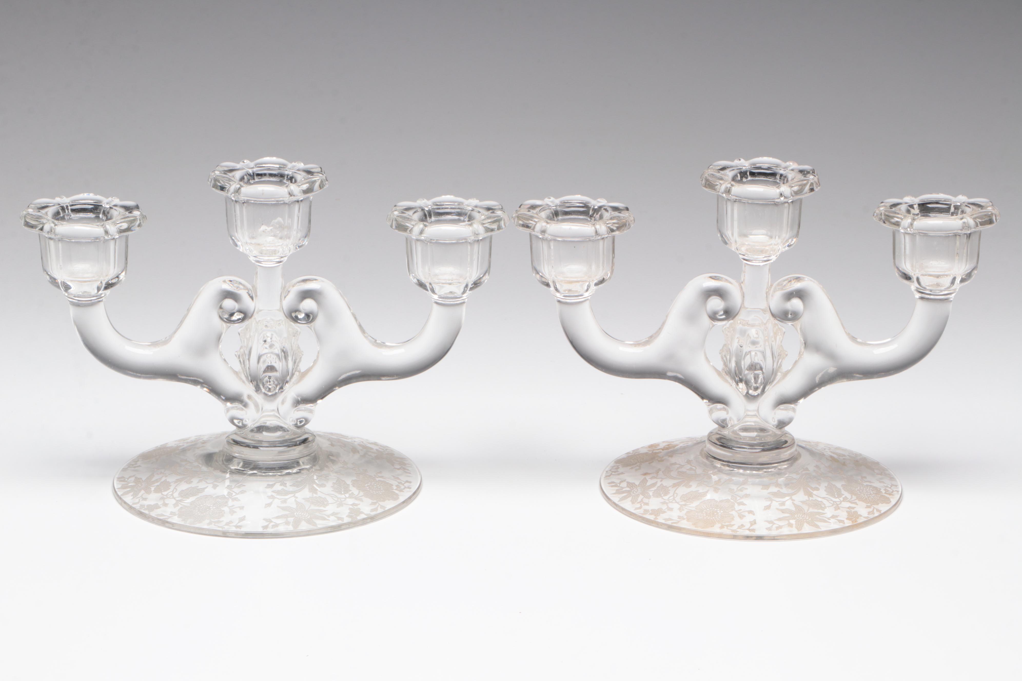 Cobalt Blue Glass Basket Vase and Other Glass Home Décor