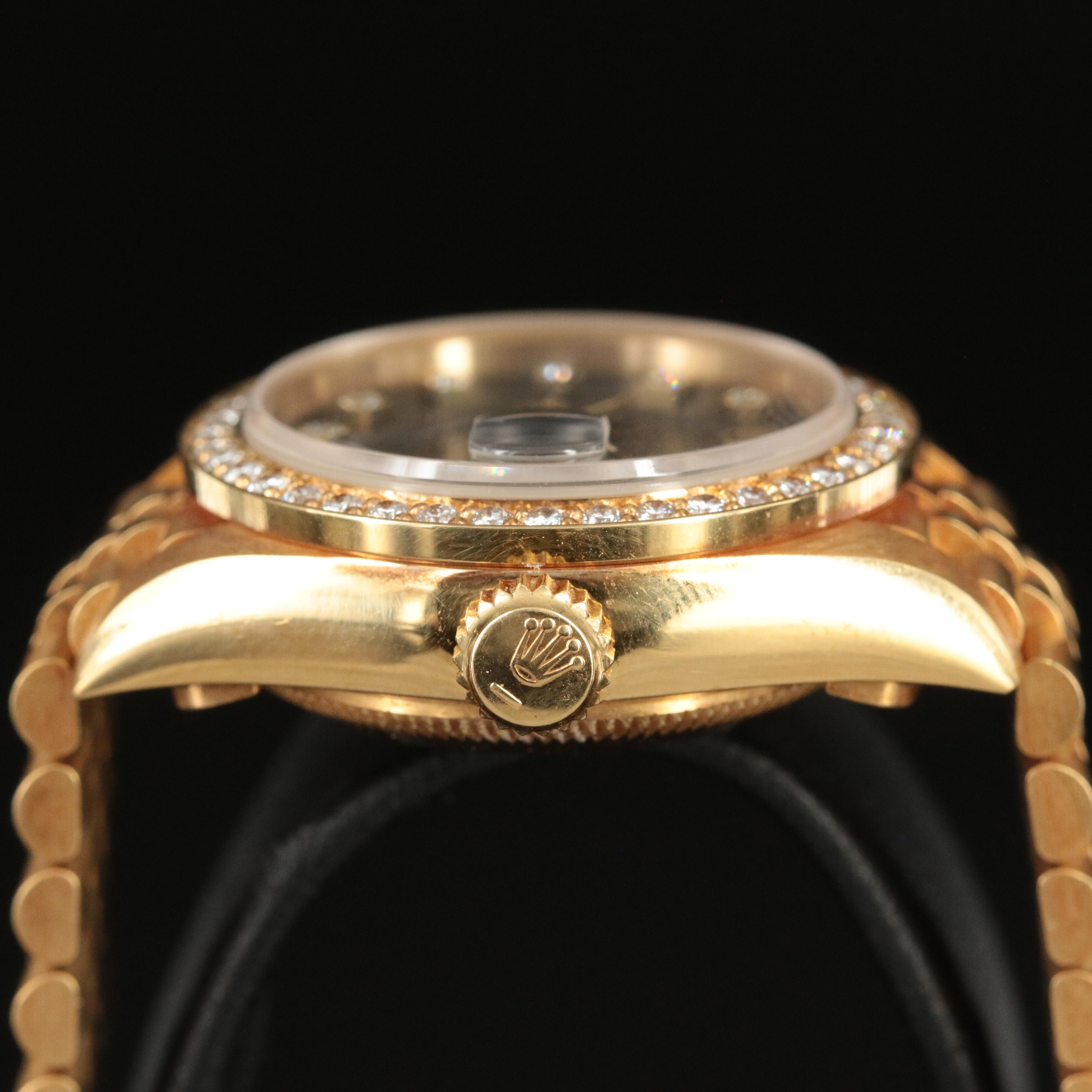 1987 - 88 Rolex Custom Diamond Dial and Bezel Datejust President Watch
