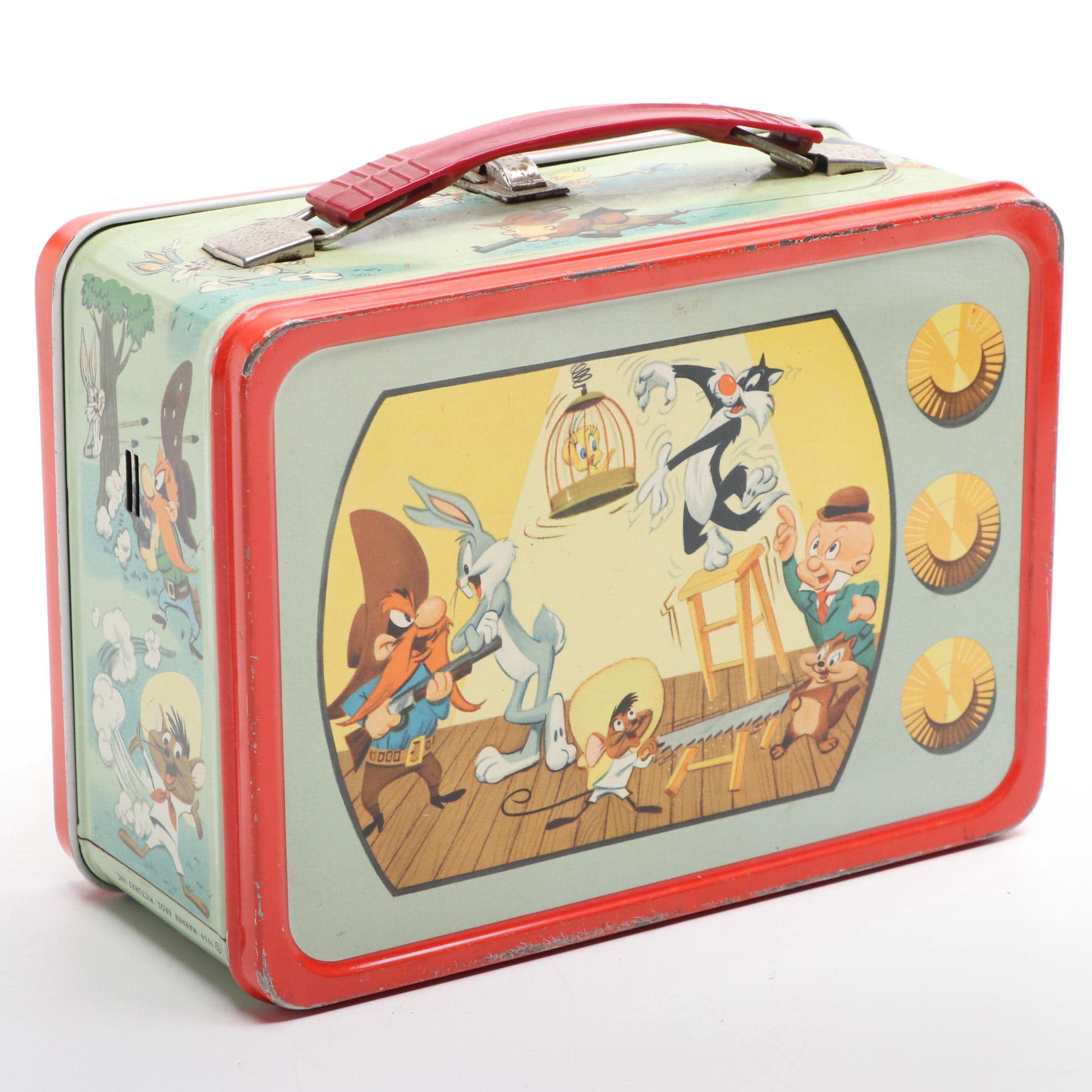 Warner Bros "Looney Tunes Cartoon TV" Lunchbox, 1959