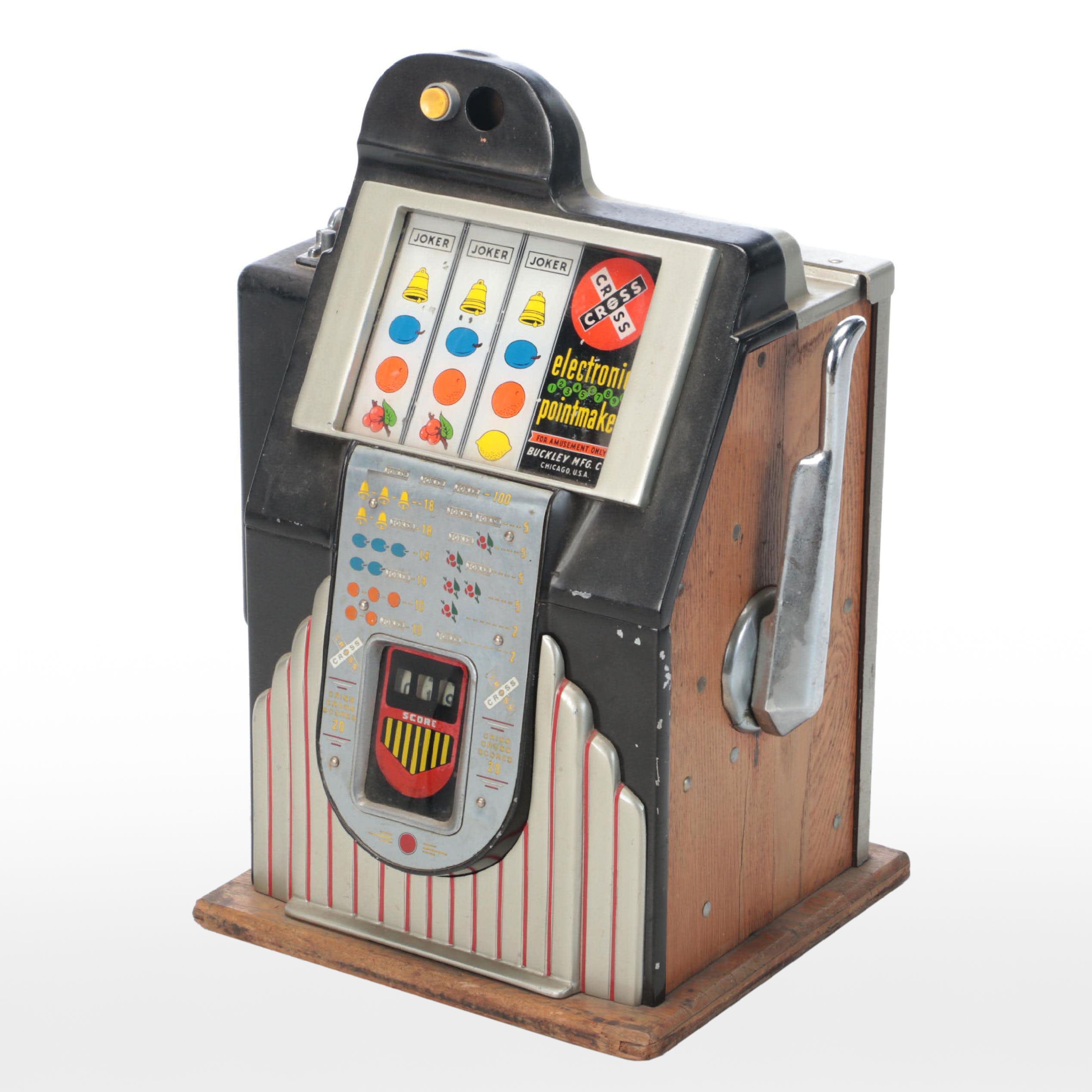Buckley MFG. Co. "Criss Cross Electronic Pointmaker" Slot Machine