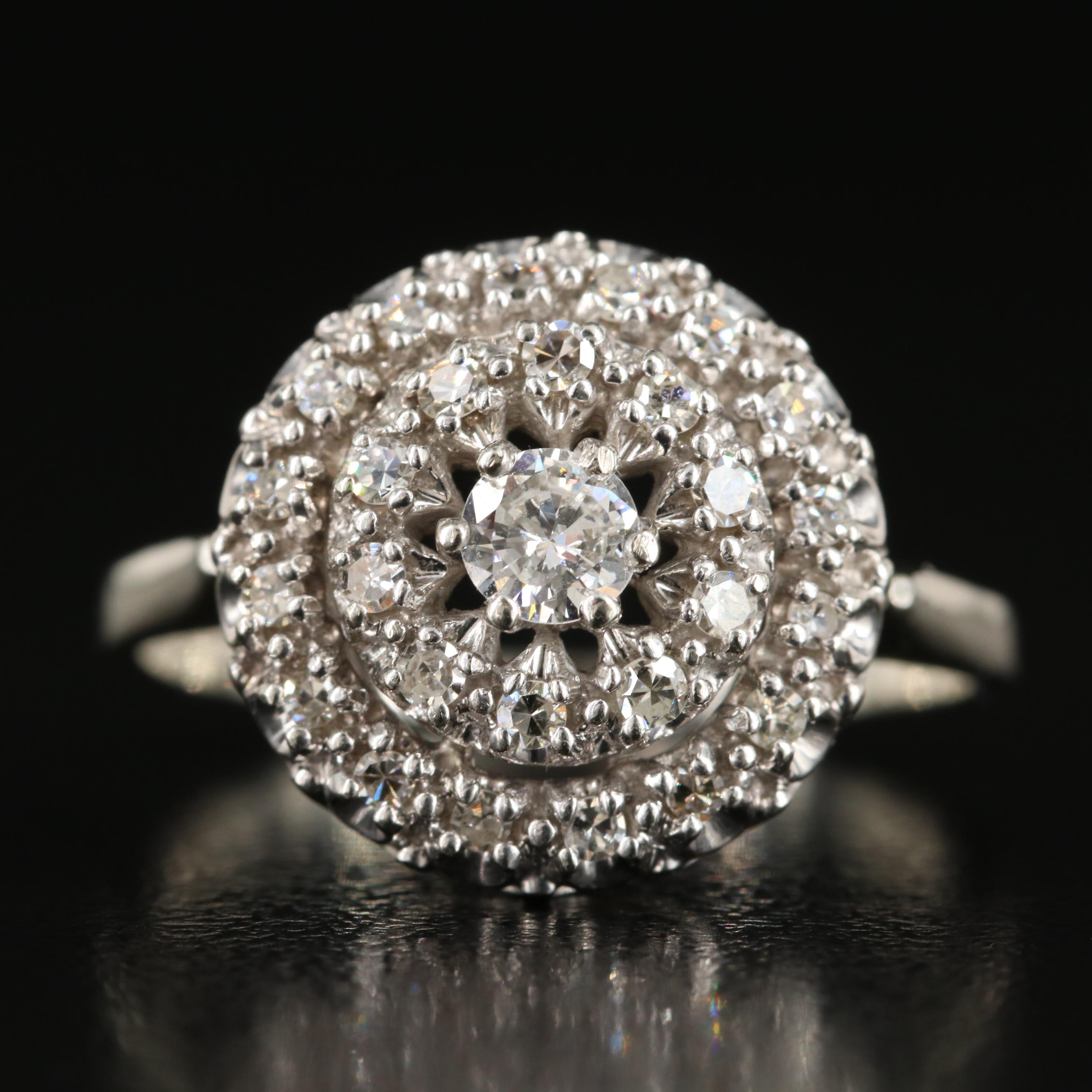 10K 0.54 CTW Diamond Concentric Ring