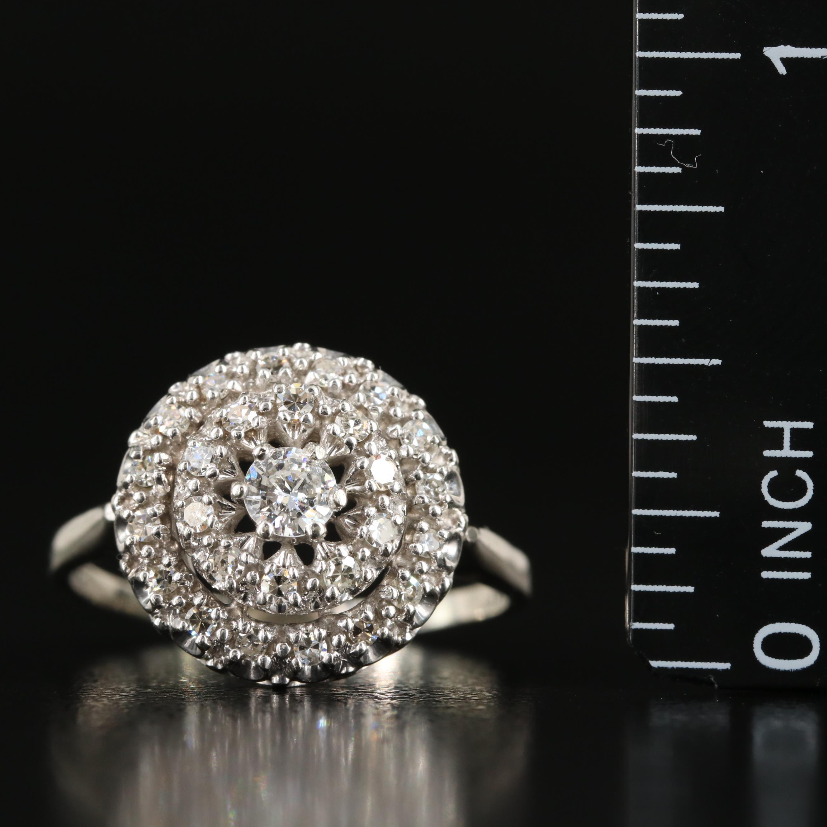 10K 0.54 CTW Diamond Concentric Ring