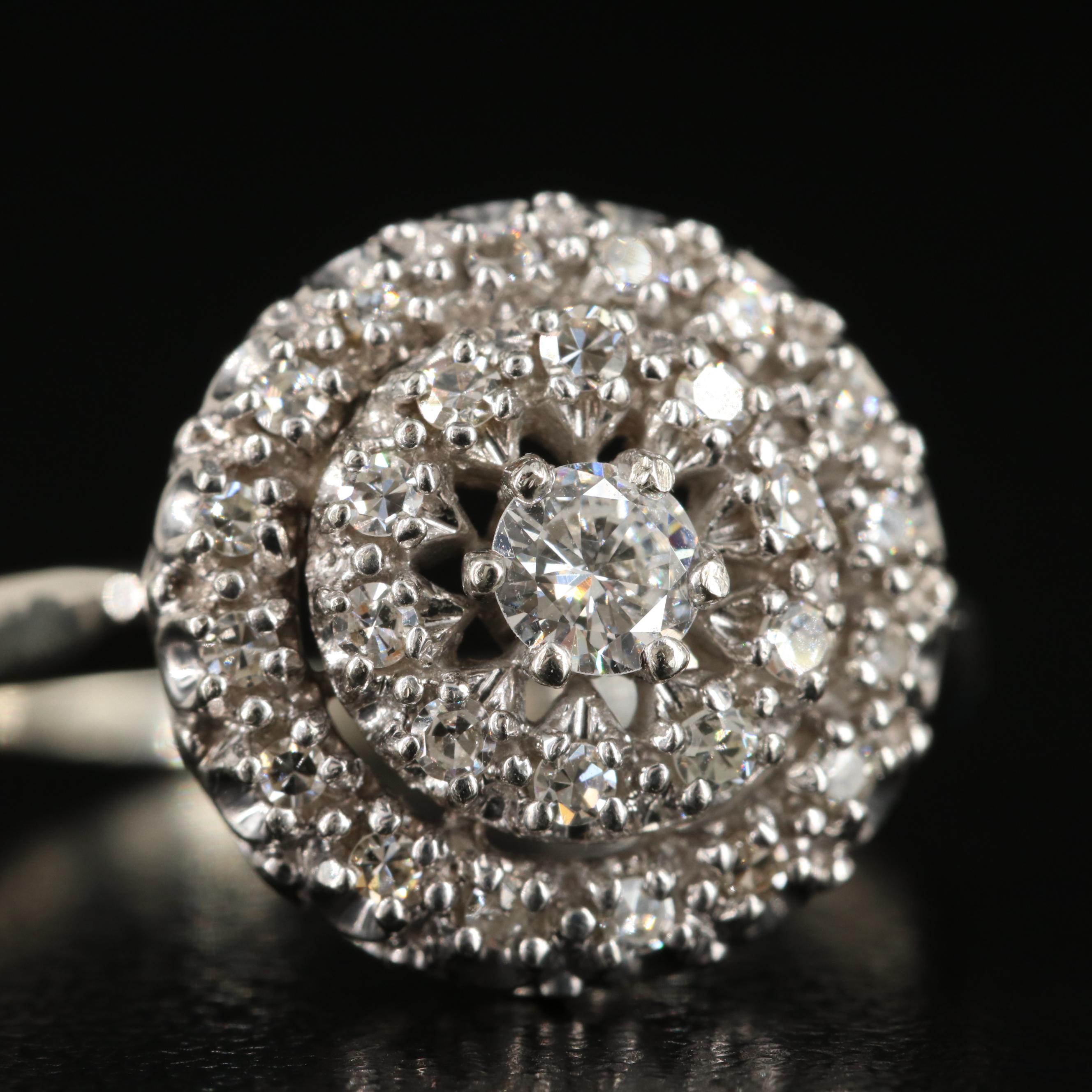 10K 0.54 CTW Diamond Concentric Ring