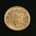 1851 United States Gold Dollar