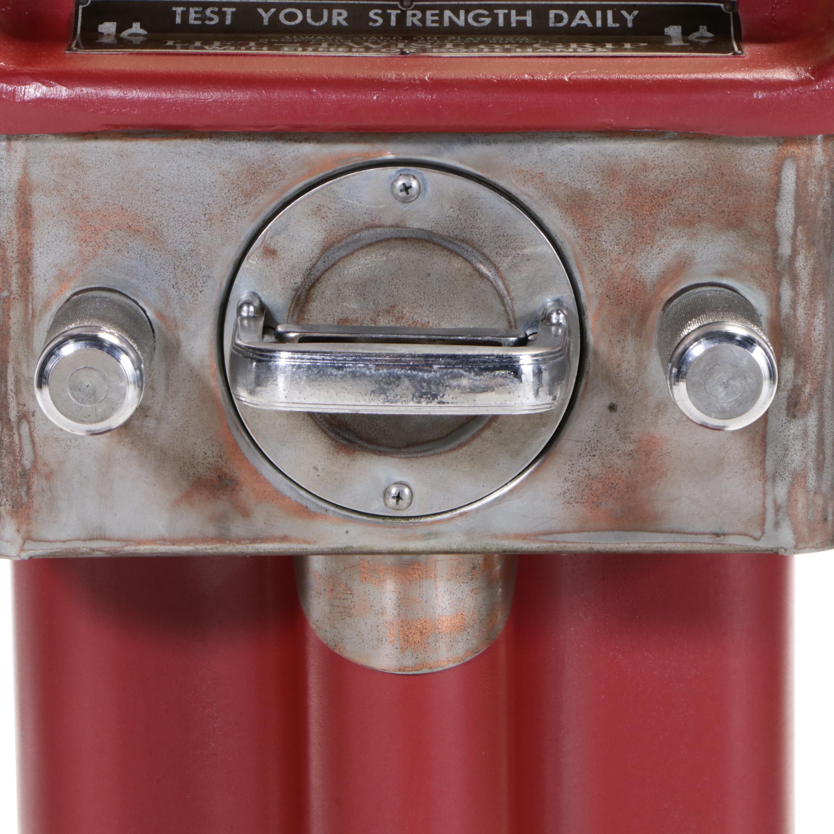 Mercury Athletic Strength Tester Scale, Mid-20th Century