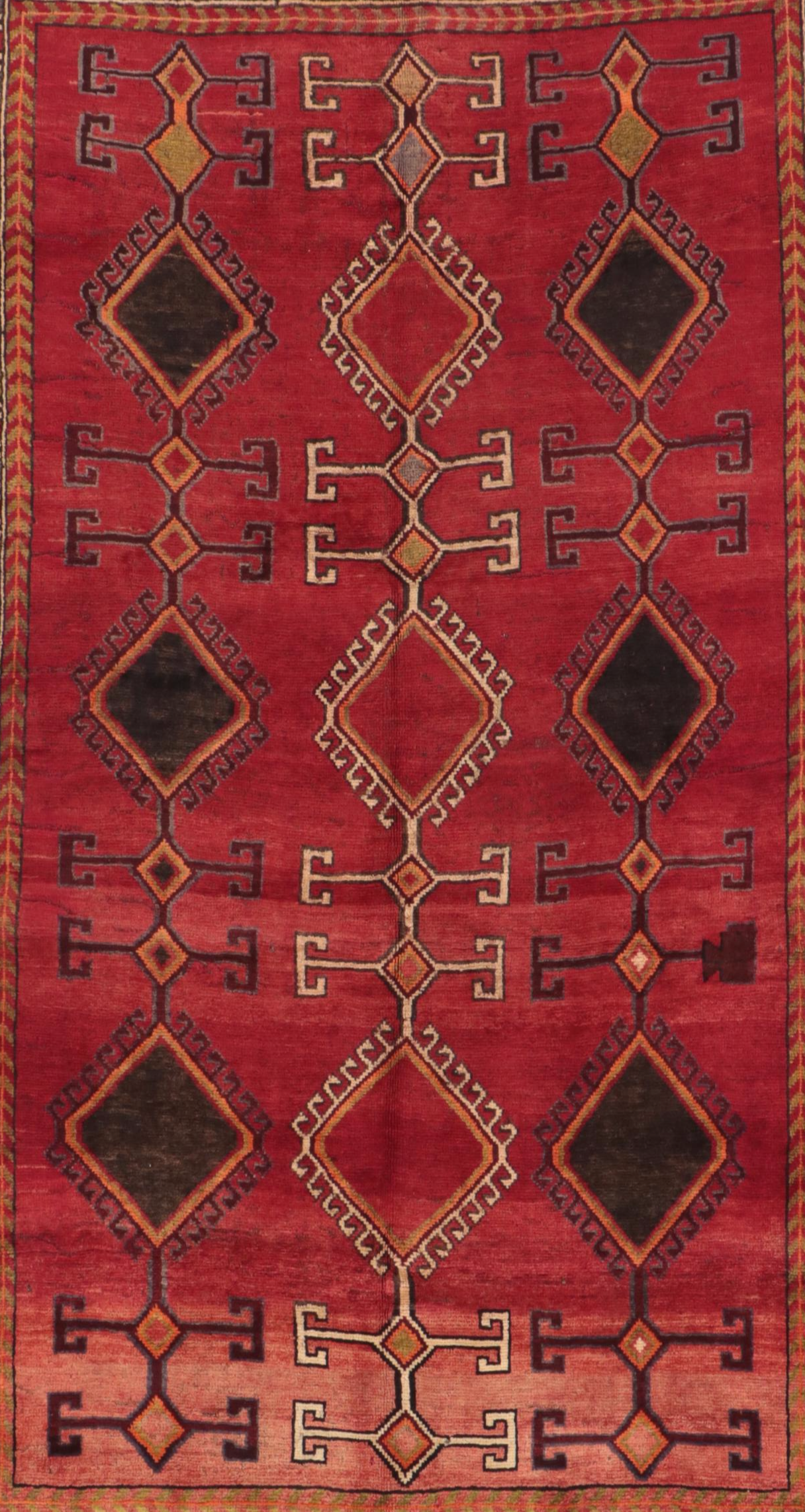 4'11 x 9' Hand-Knotted Persian Qashqai Area Rug