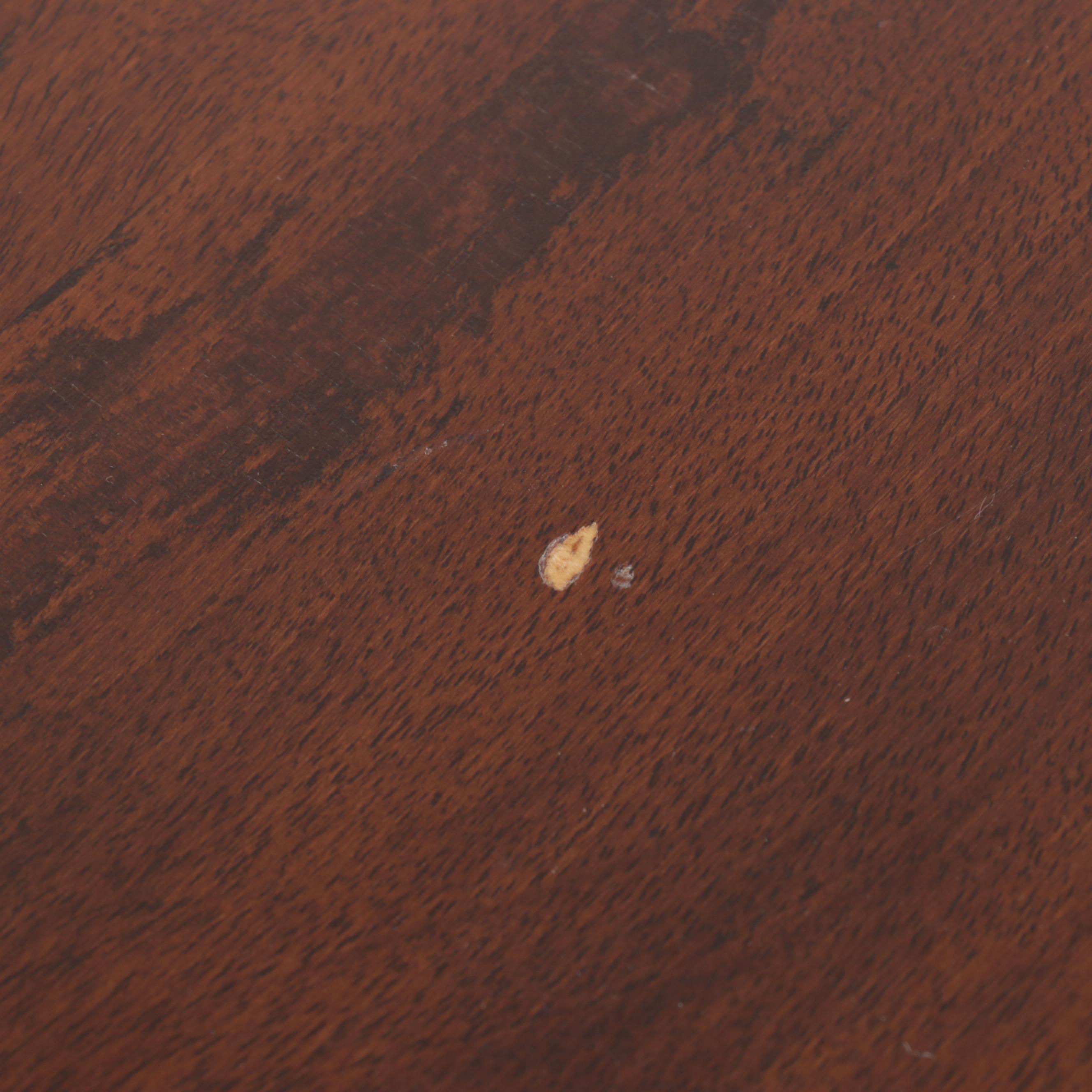 Robert W. Irwin Co. Mahogany Queen Anne Dining Table with Shield Back Chairs