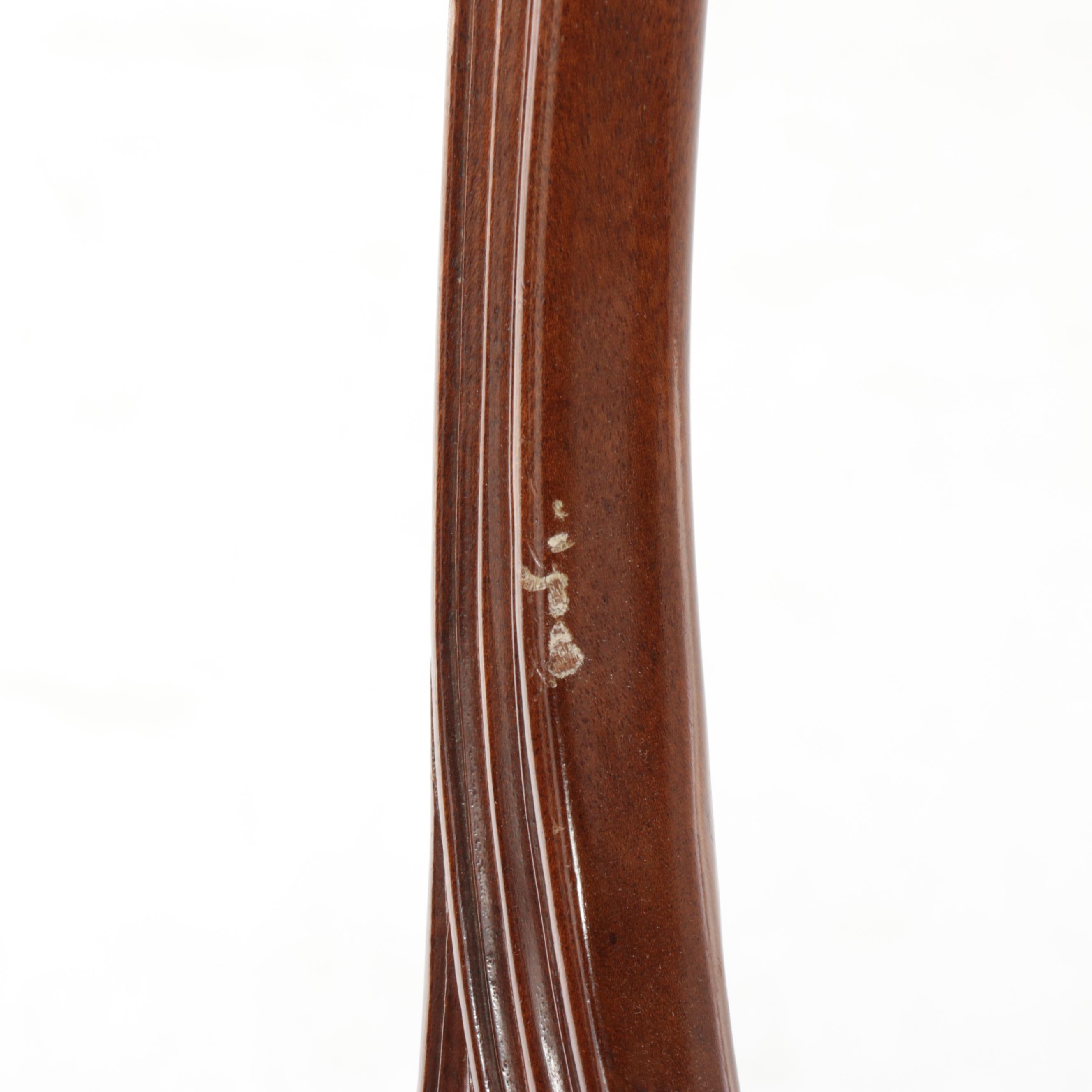 Robert W. Irwin Co. Mahogany Queen Anne Dining Table with Shield Back Chairs