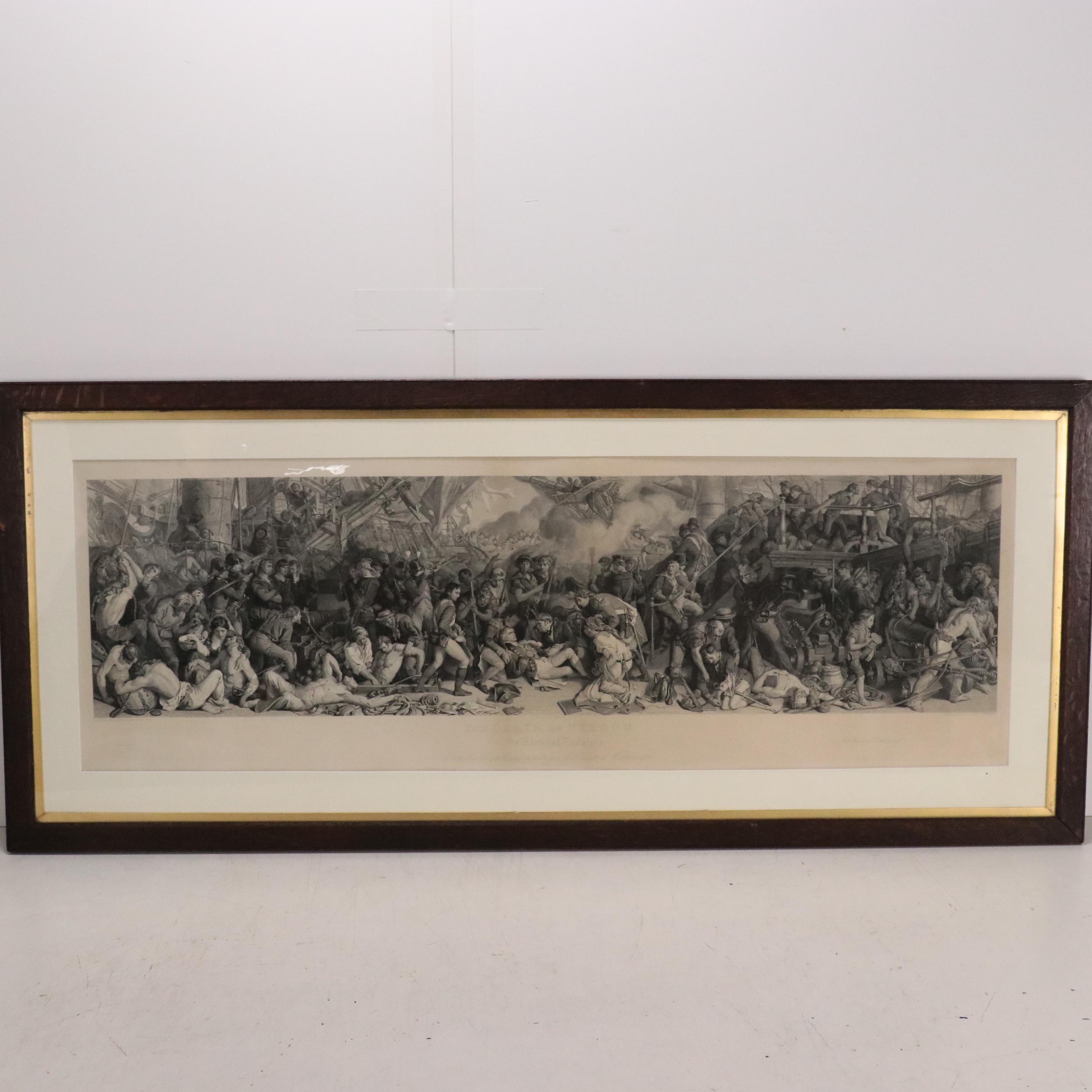 Charles Sharpe after Daniel Maclise Engraving "The Death of Nelson," 19th C