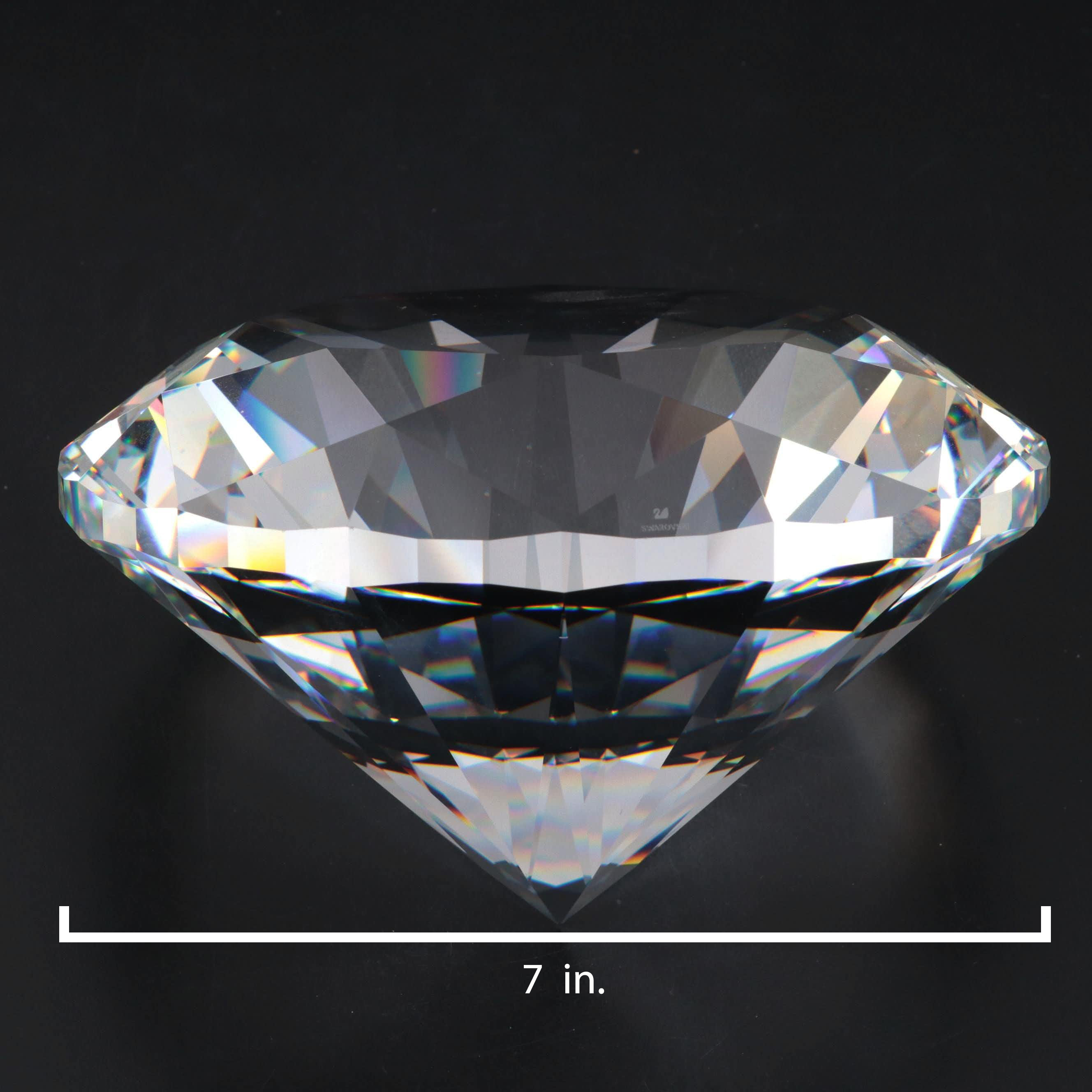 Swarovski "Giant Chaton" Crystal Giants Figurine, 1990