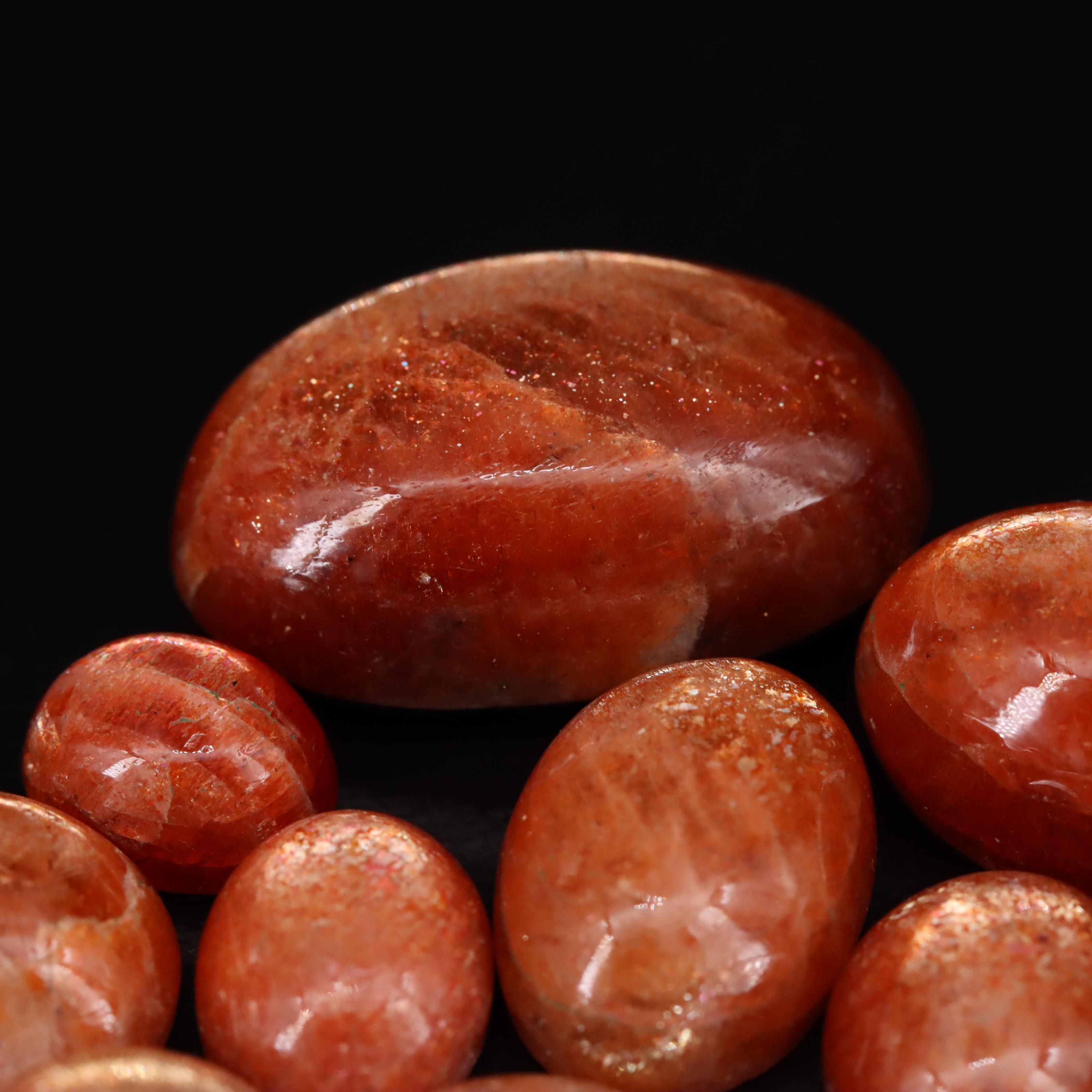 Loose Sunstone Cabochon Lot