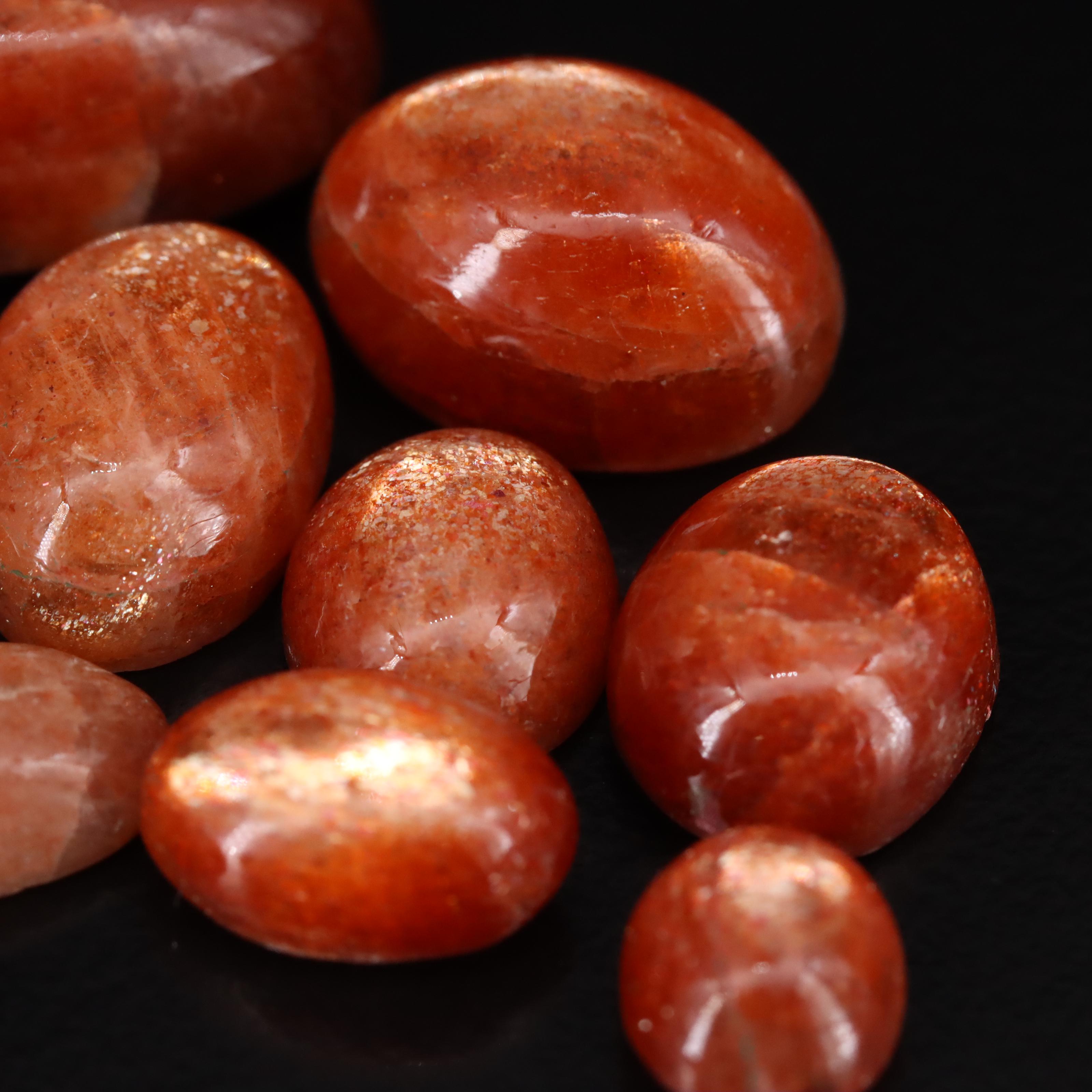 Loose Sunstone Cabochon Lot