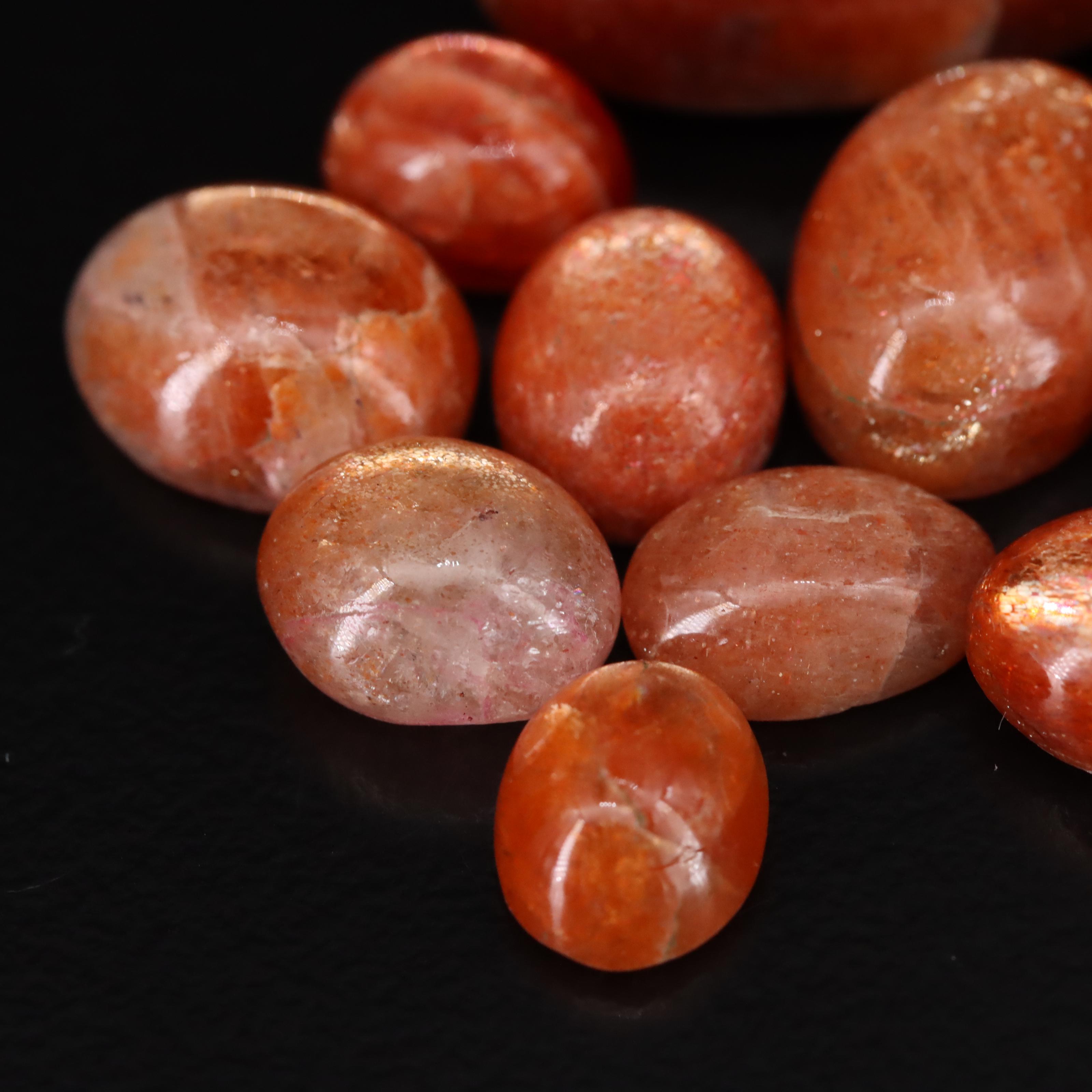 Loose Sunstone Cabochon Lot