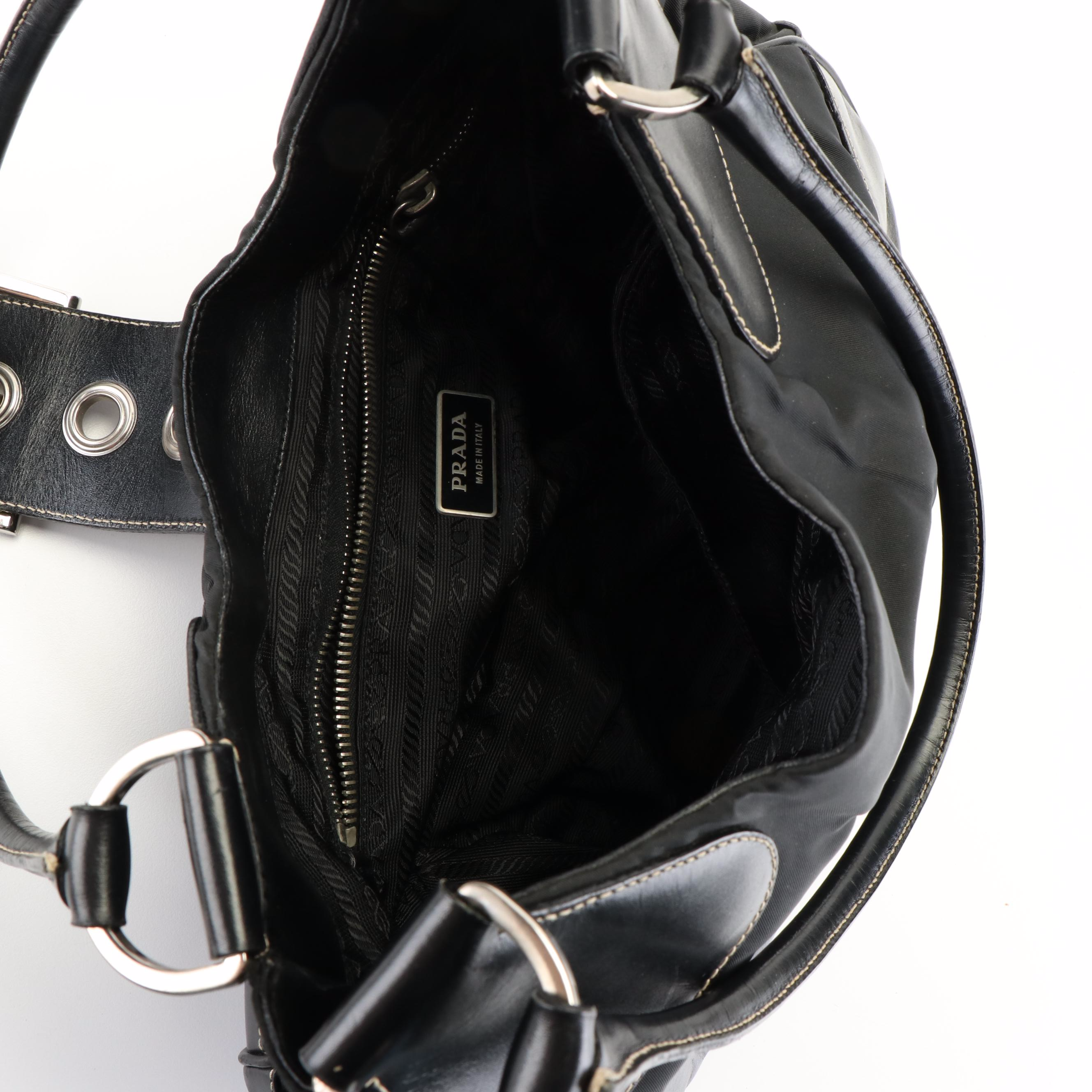 Prada Tessuto Moon Padded Nappa Leather Bag