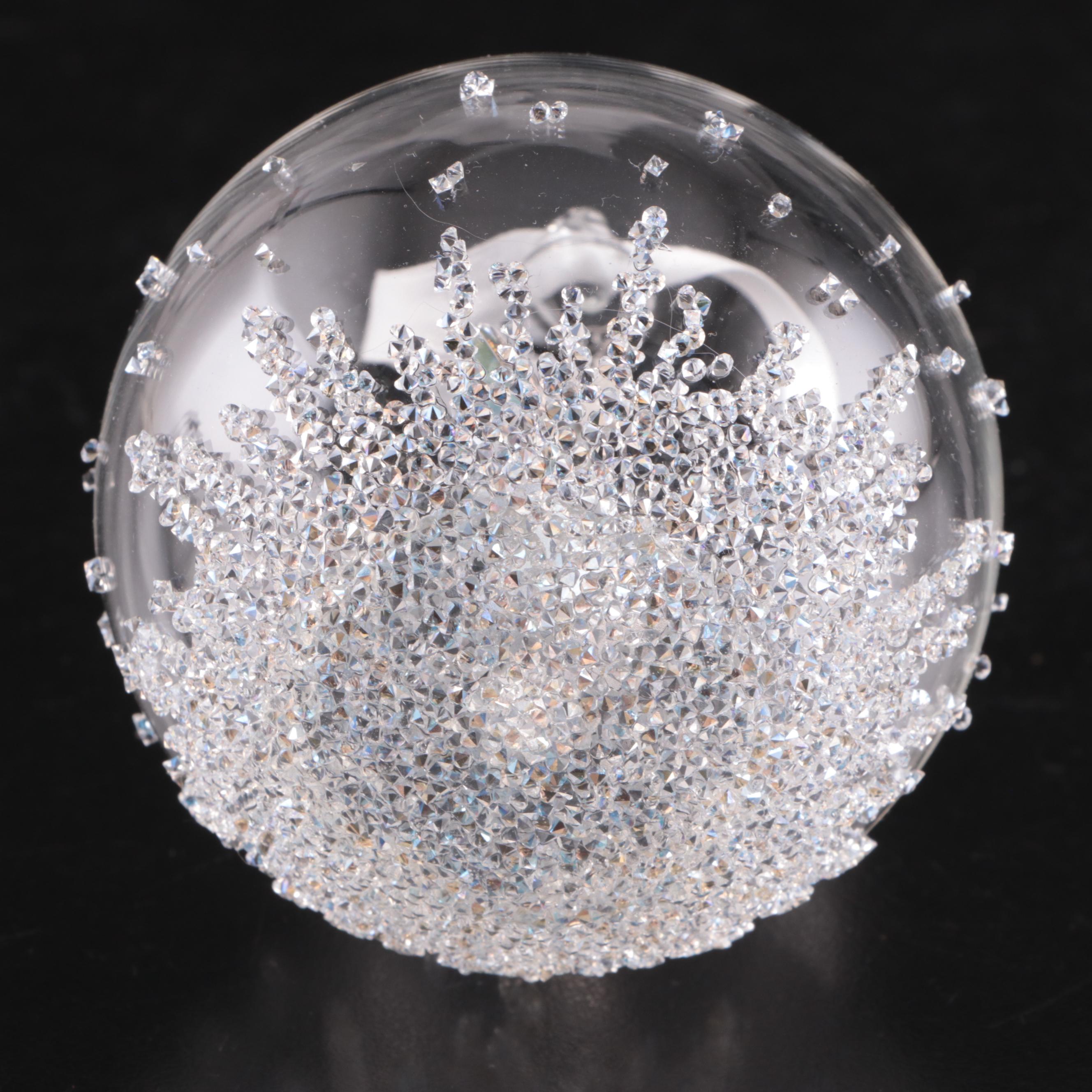 Swarovski Crystal Annual and Other Swarovski Blown Ornaments