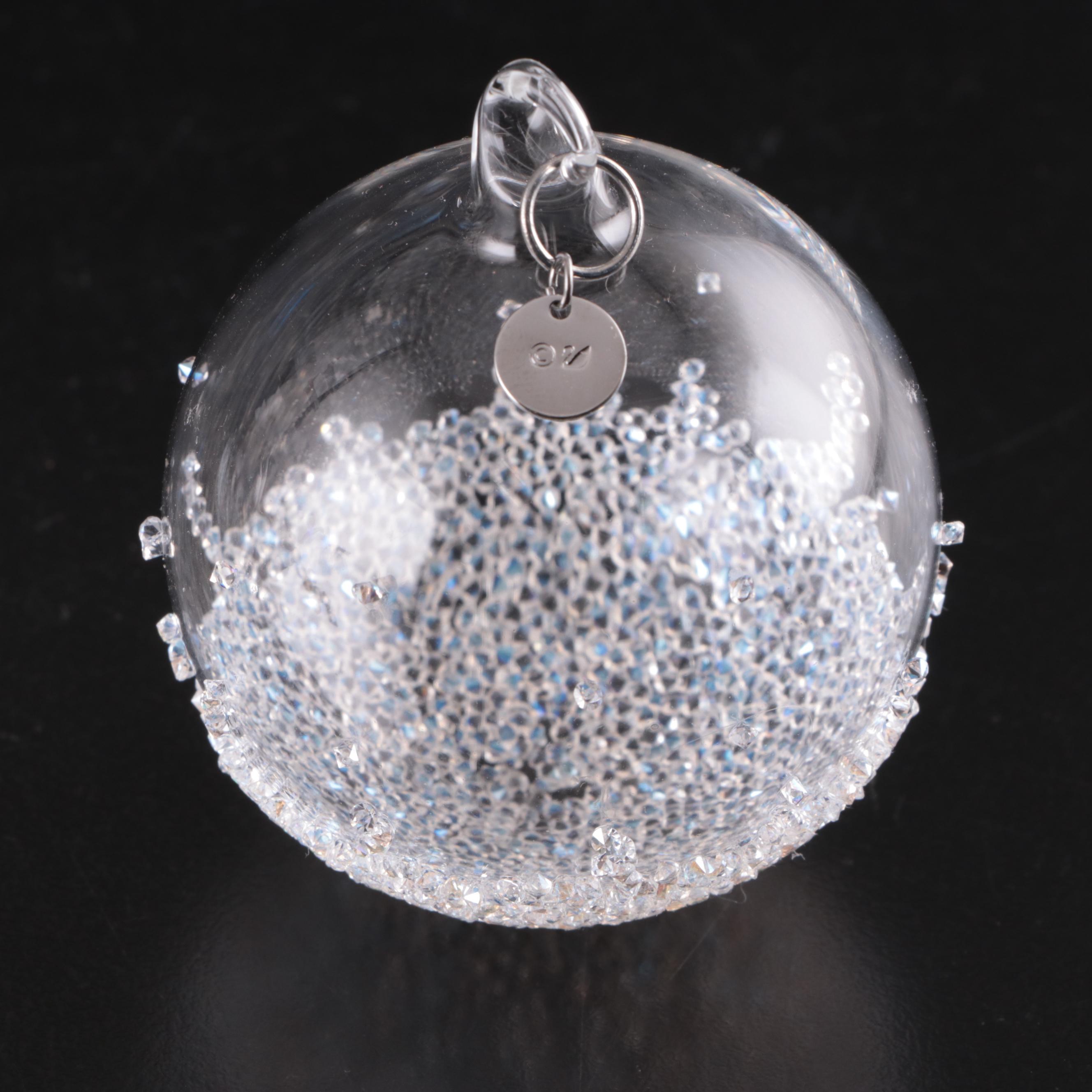 Swarovski Crystal Annual and Other Swarovski Blown Ornaments