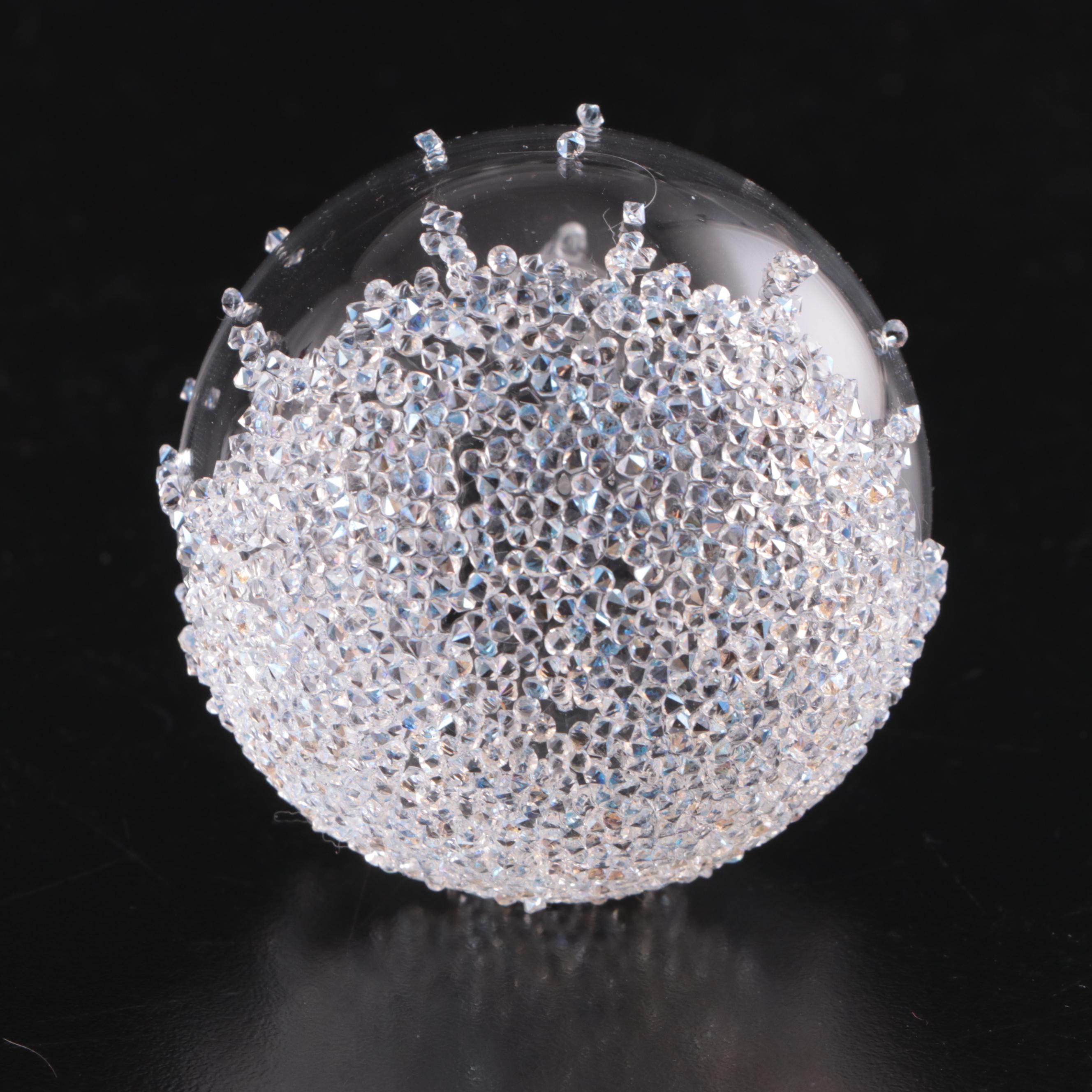 Swarovski Crystal Annual and Other Swarovski Blown Ornaments