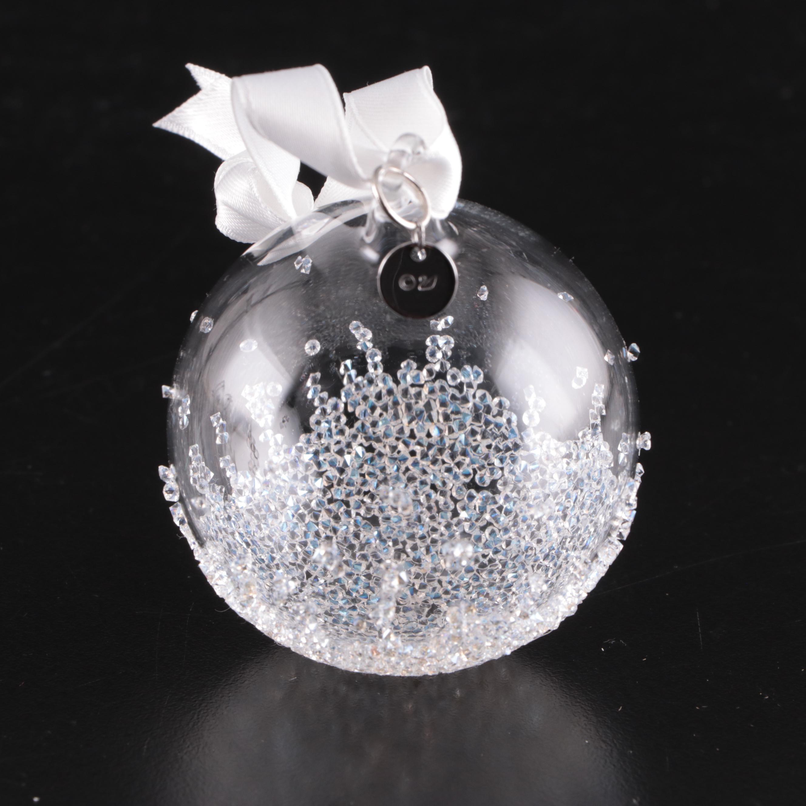 Swarovski Crystal Annual and Other Swarovski Blown Ornaments