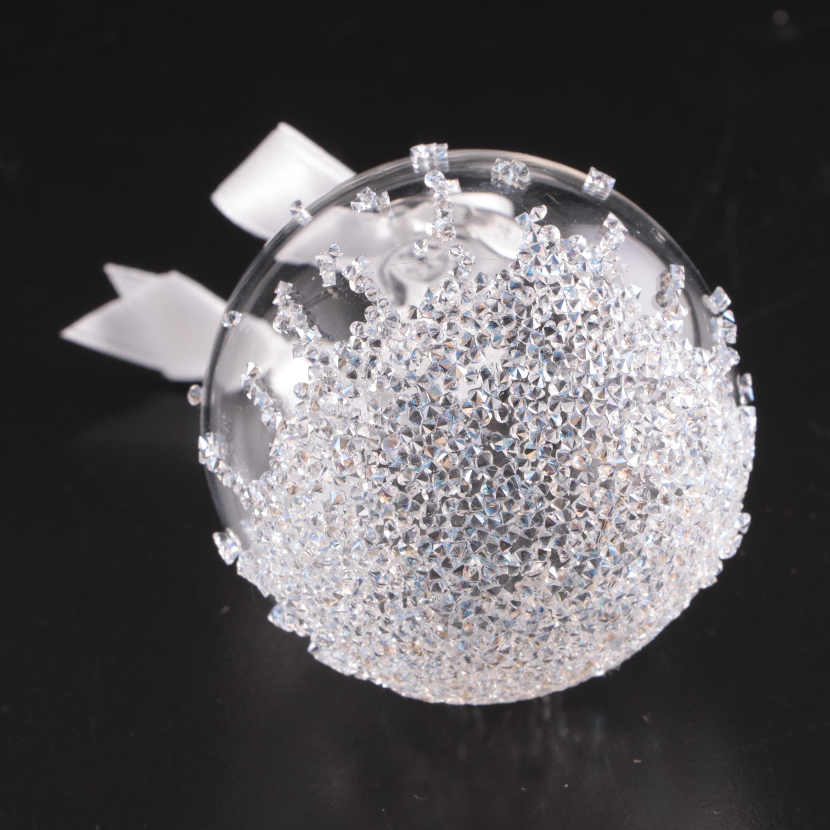 Swarovski Crystal Annual and Other Swarovski Blown Ornaments