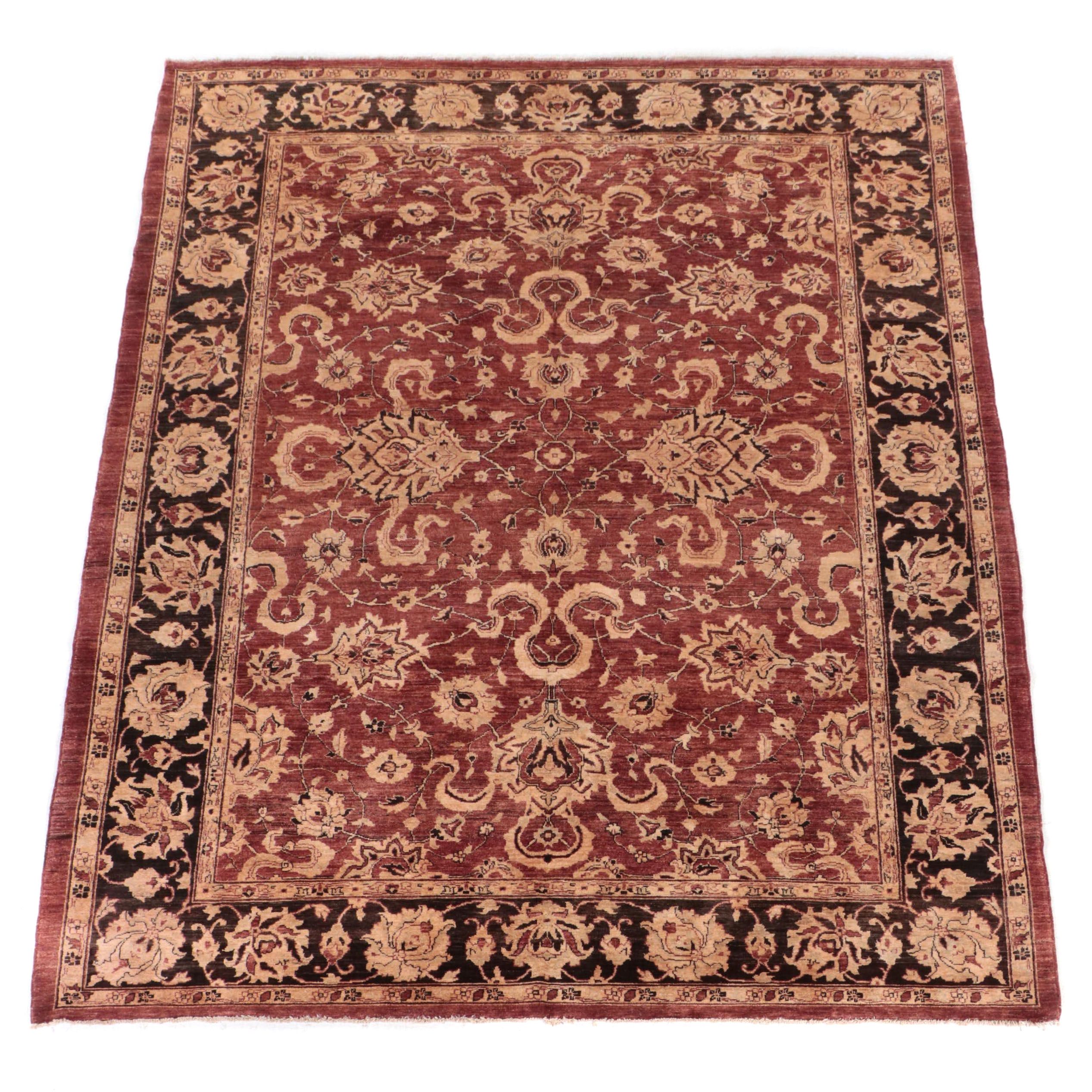 9' x 11'10 Hand-Knotted Pakistani Peshawar Area Rug