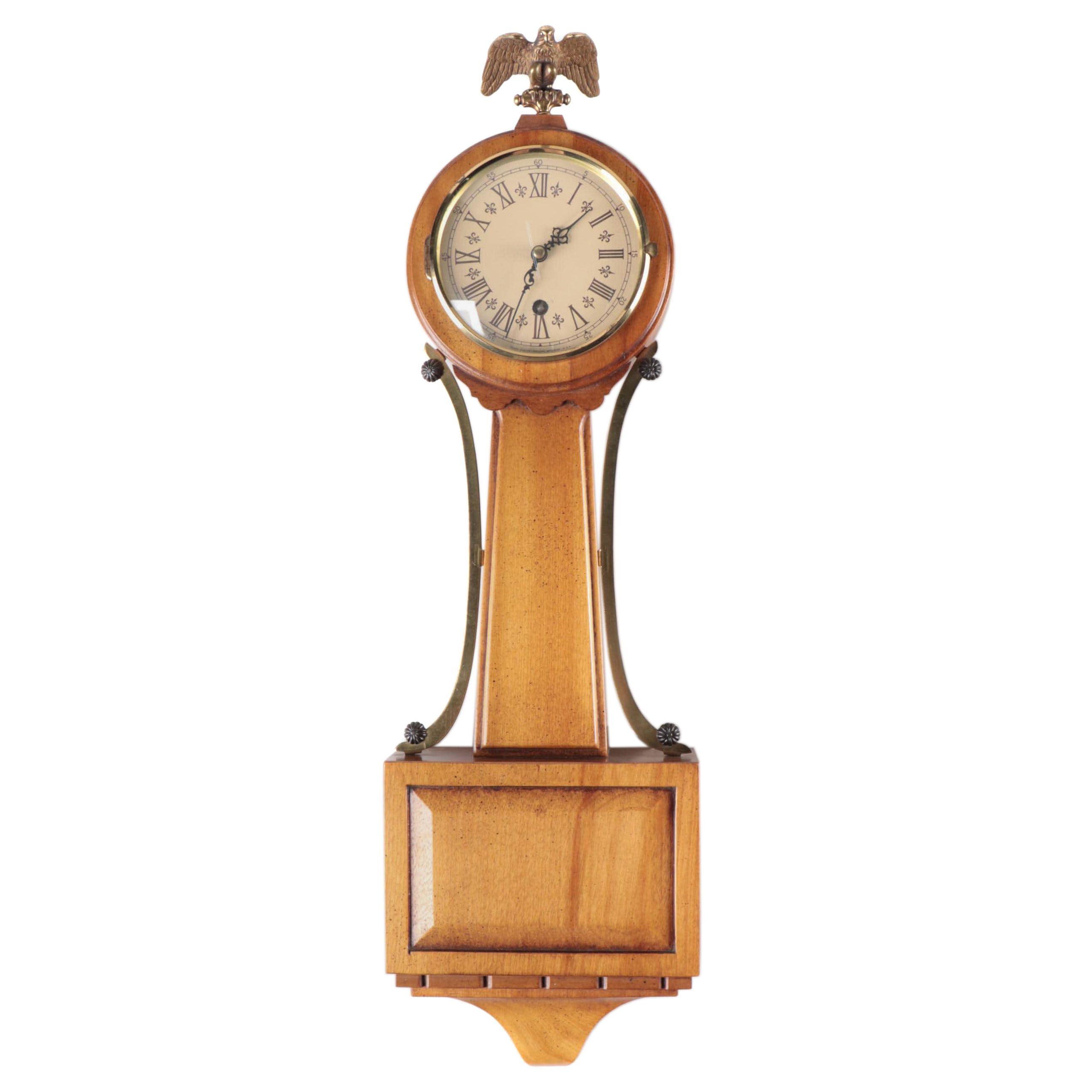 Trend Clocks Hardwood Federal Style Banjo Clock