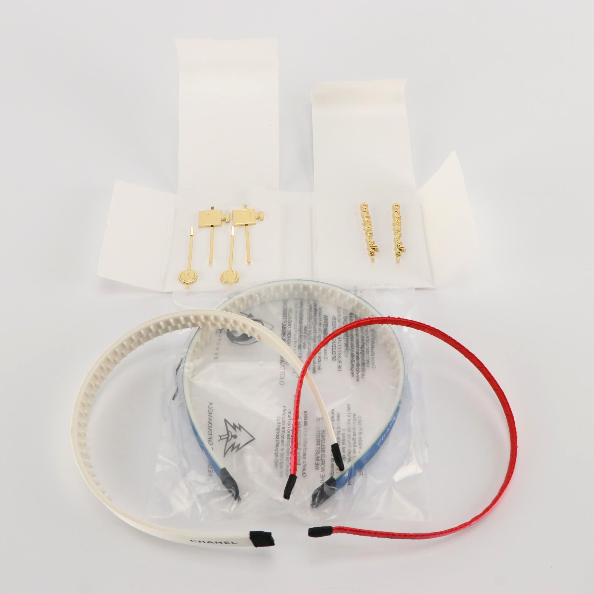 Chanel Parfums Promotional Hair Pins and Chanel Ribbon Headbands