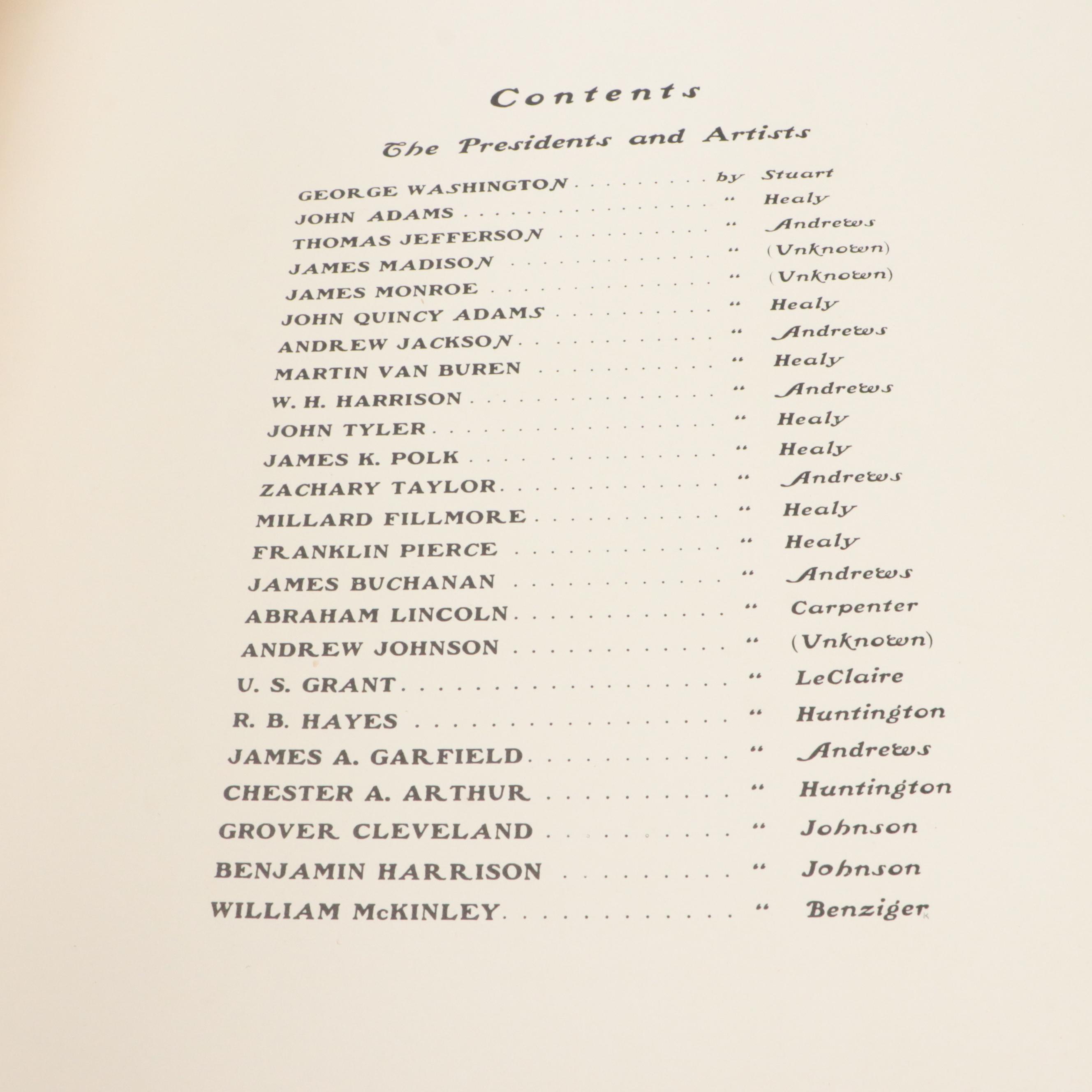 "The White House Gallery of Official Portraits of the Presidents" Folio, 1901