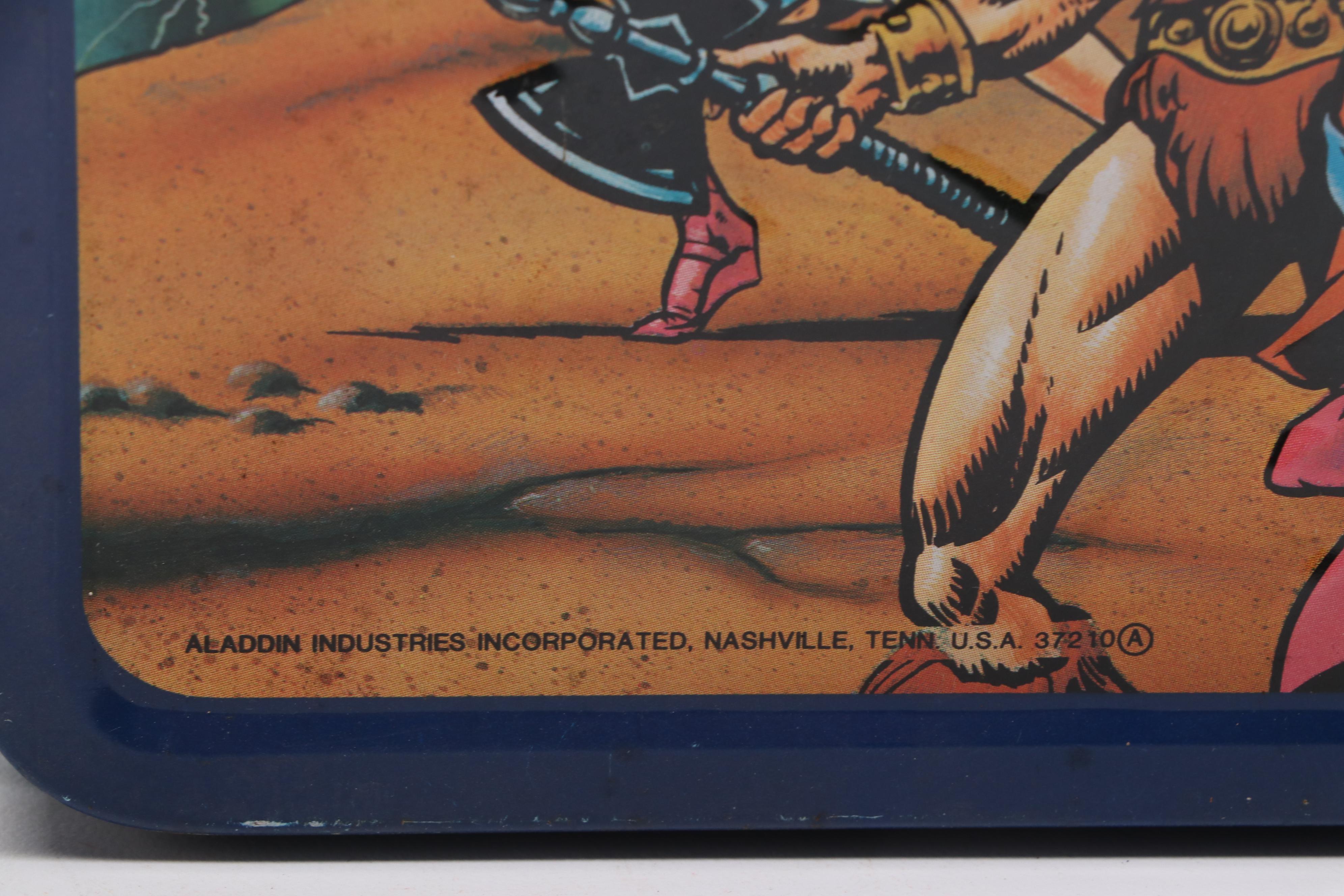 Aladdin "He-Man" and "Super Friends" Lunchboxes with Original Thermoses