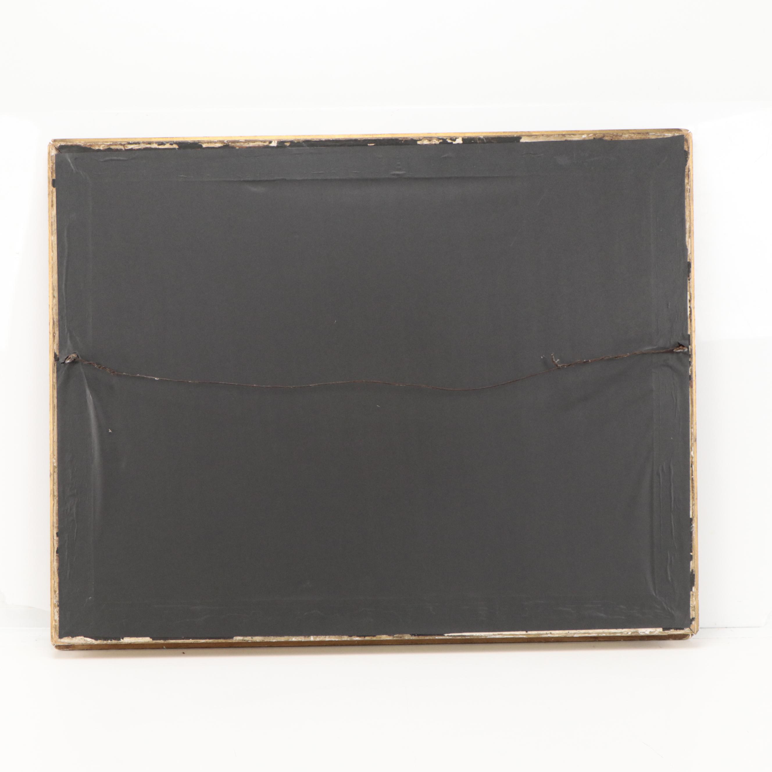 Victorian Hobbyist Oil Painting of Sheep with Border Collie, Circa 1900