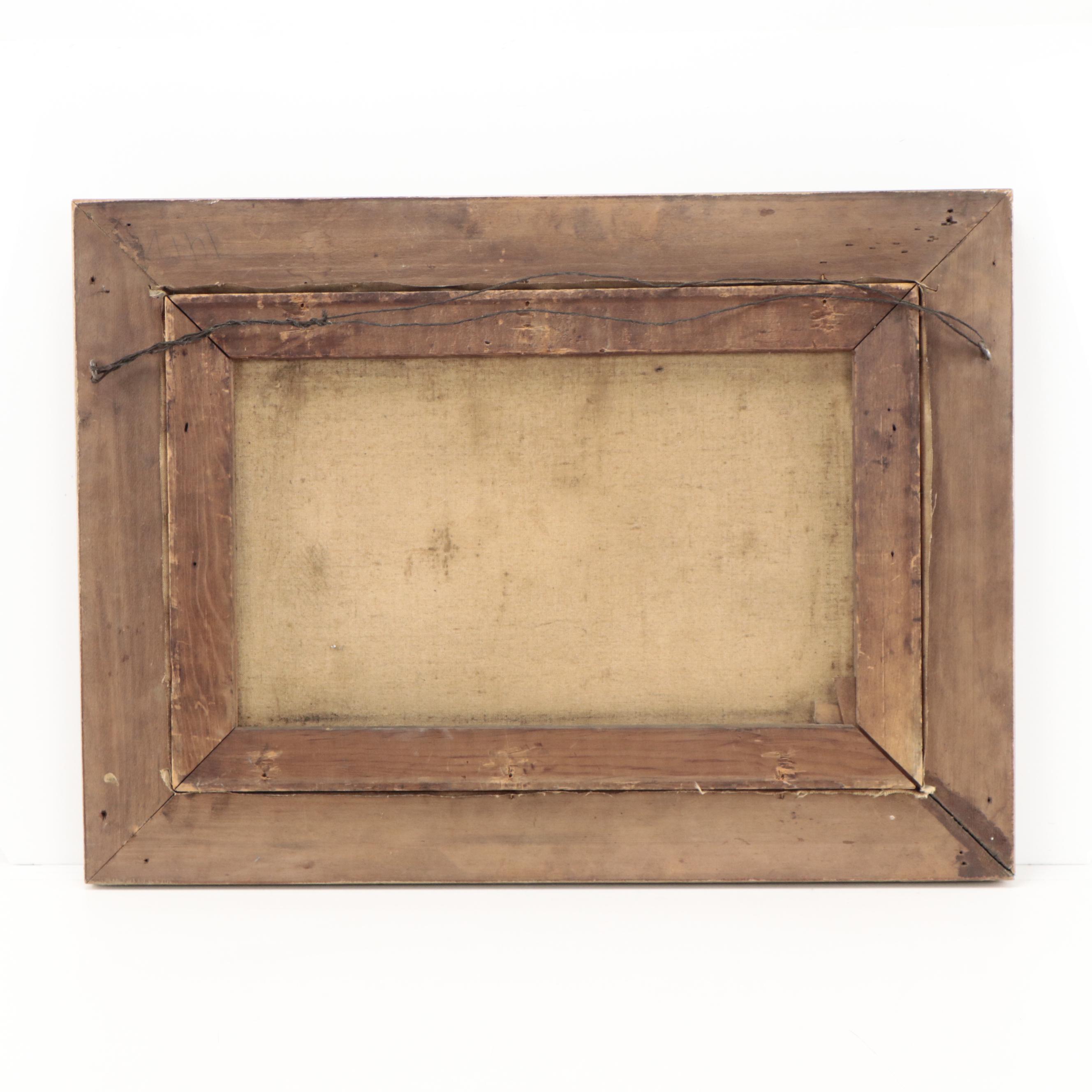 Forest Landscape Oil Painting, Mid 20th Century