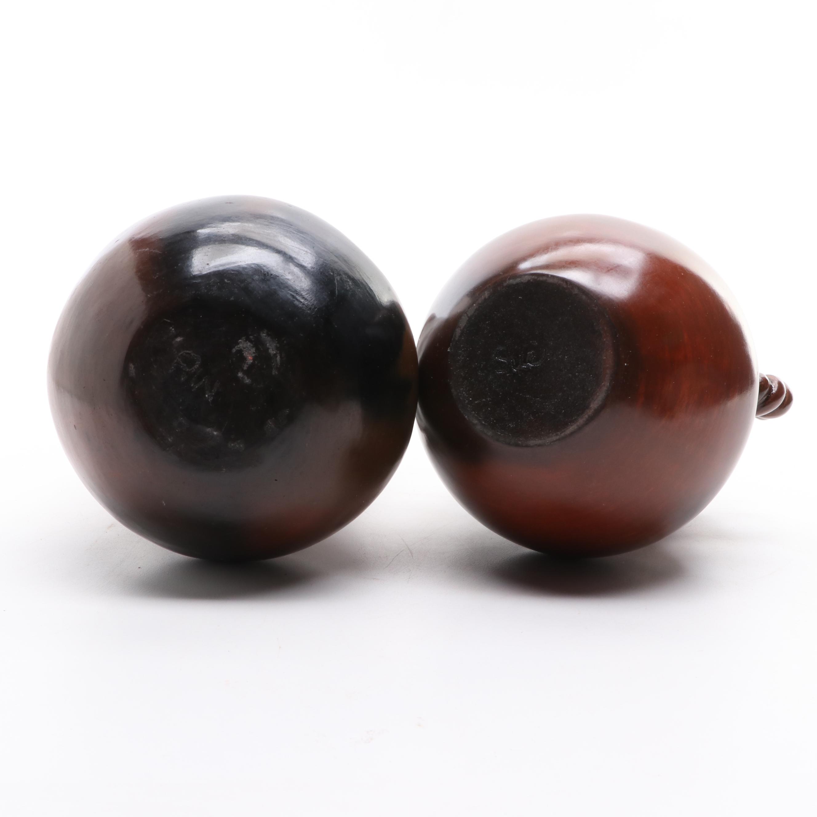 Signed Diné Navajo Pottery Jars