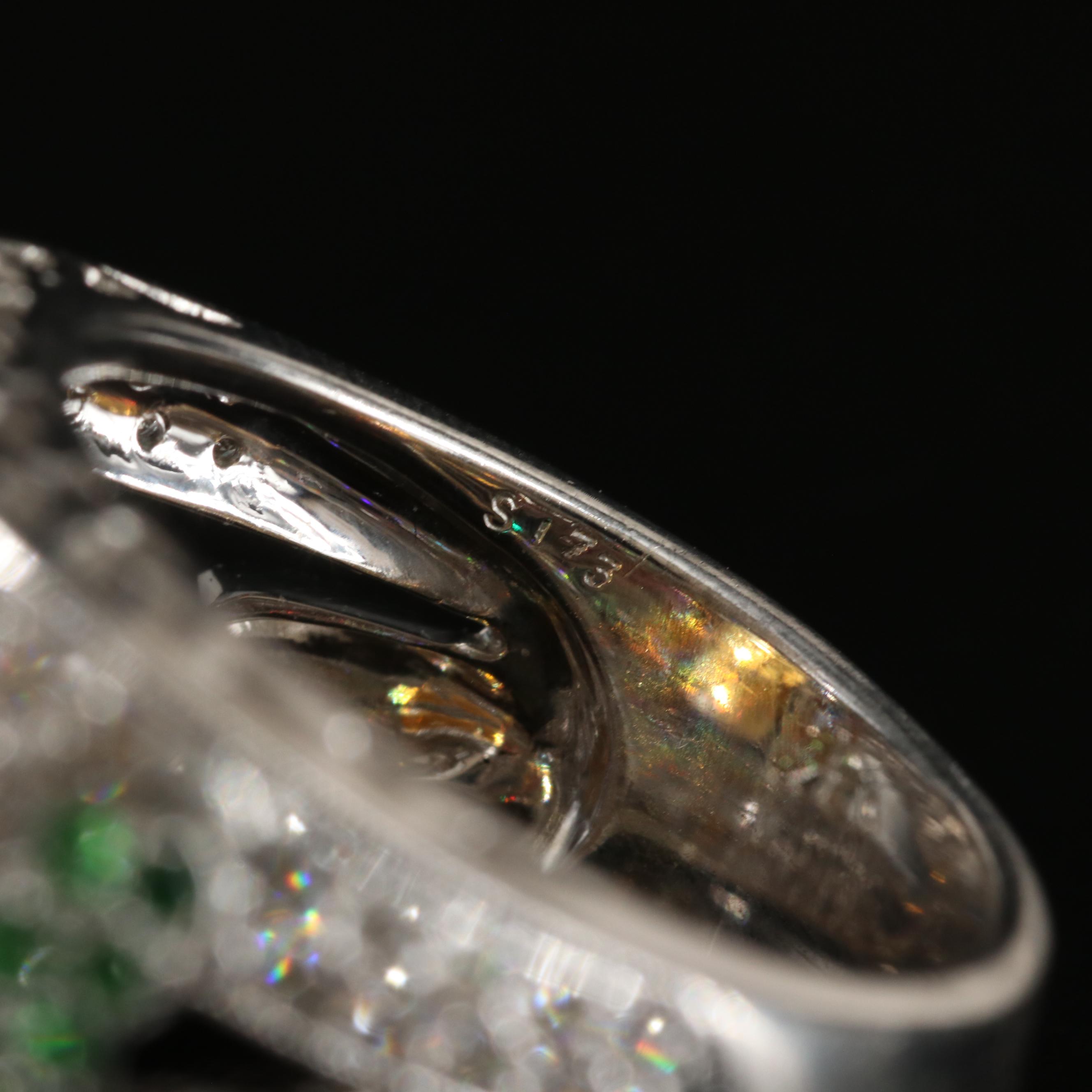 18K Citrine, Ruby , Tsavorite Garnet and 1.08 CTW Diamond Dragonfly Ring