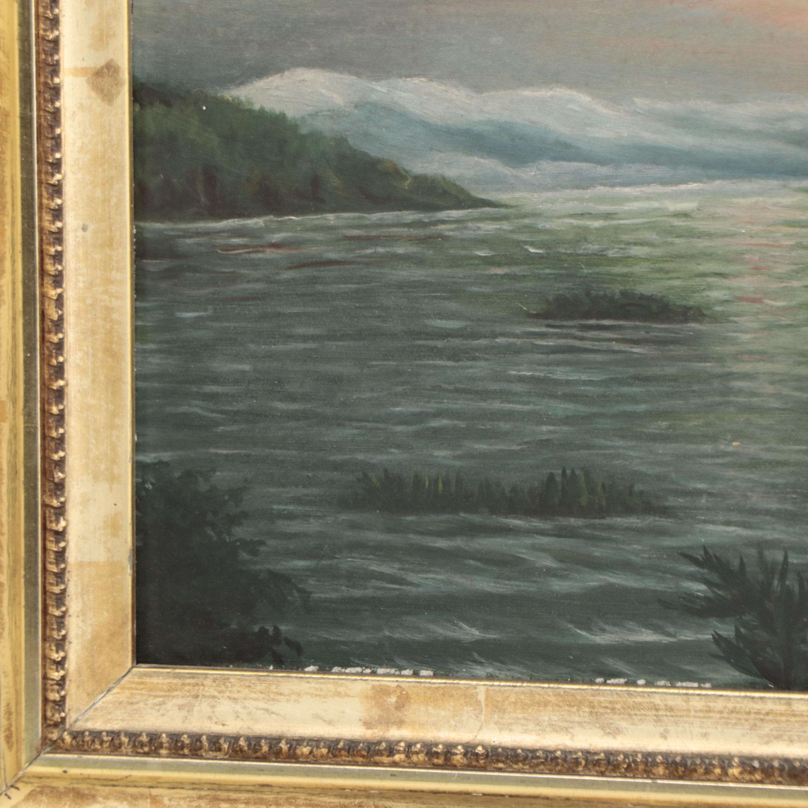 Victorian Oil Painting Seascape