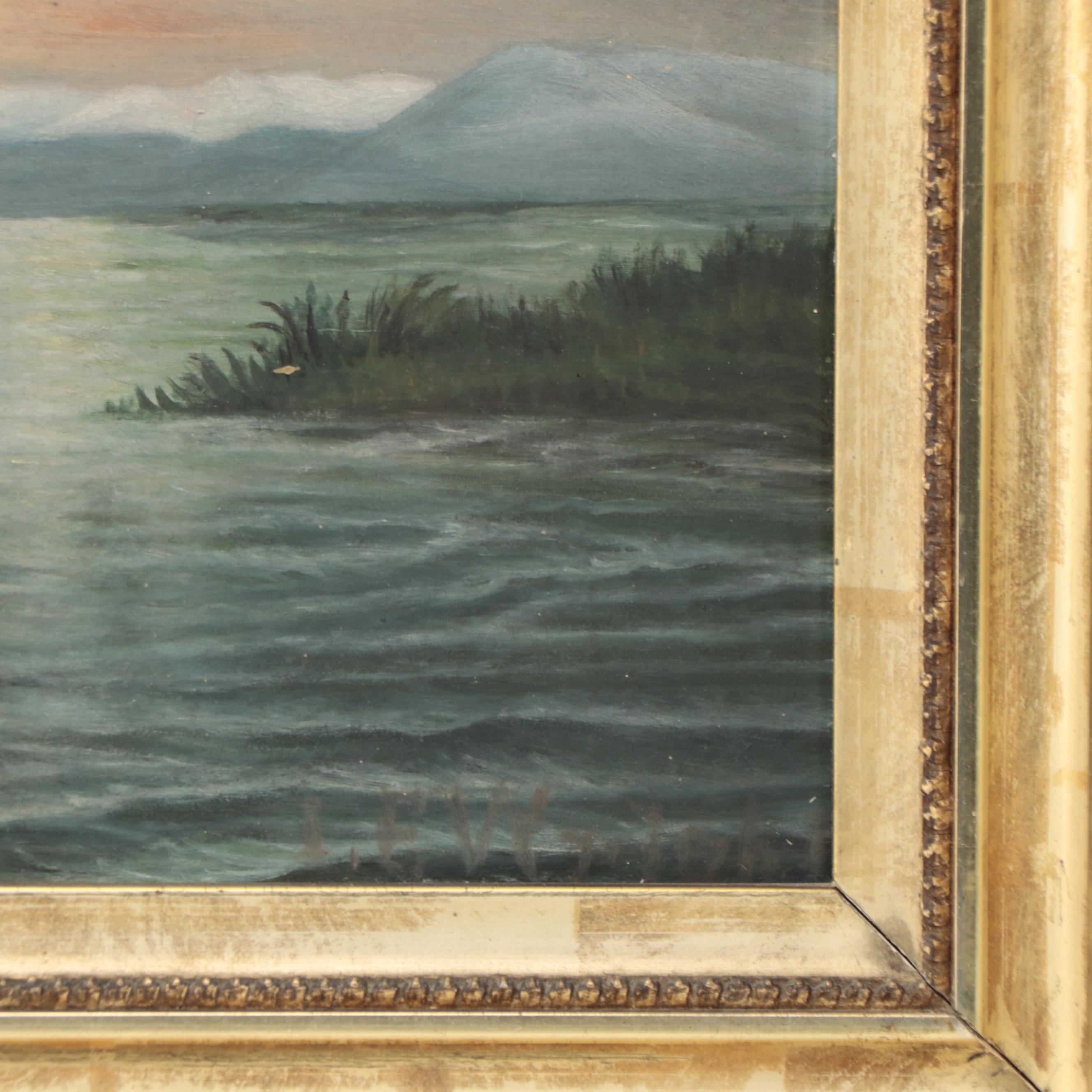 Victorian Oil Painting Seascape