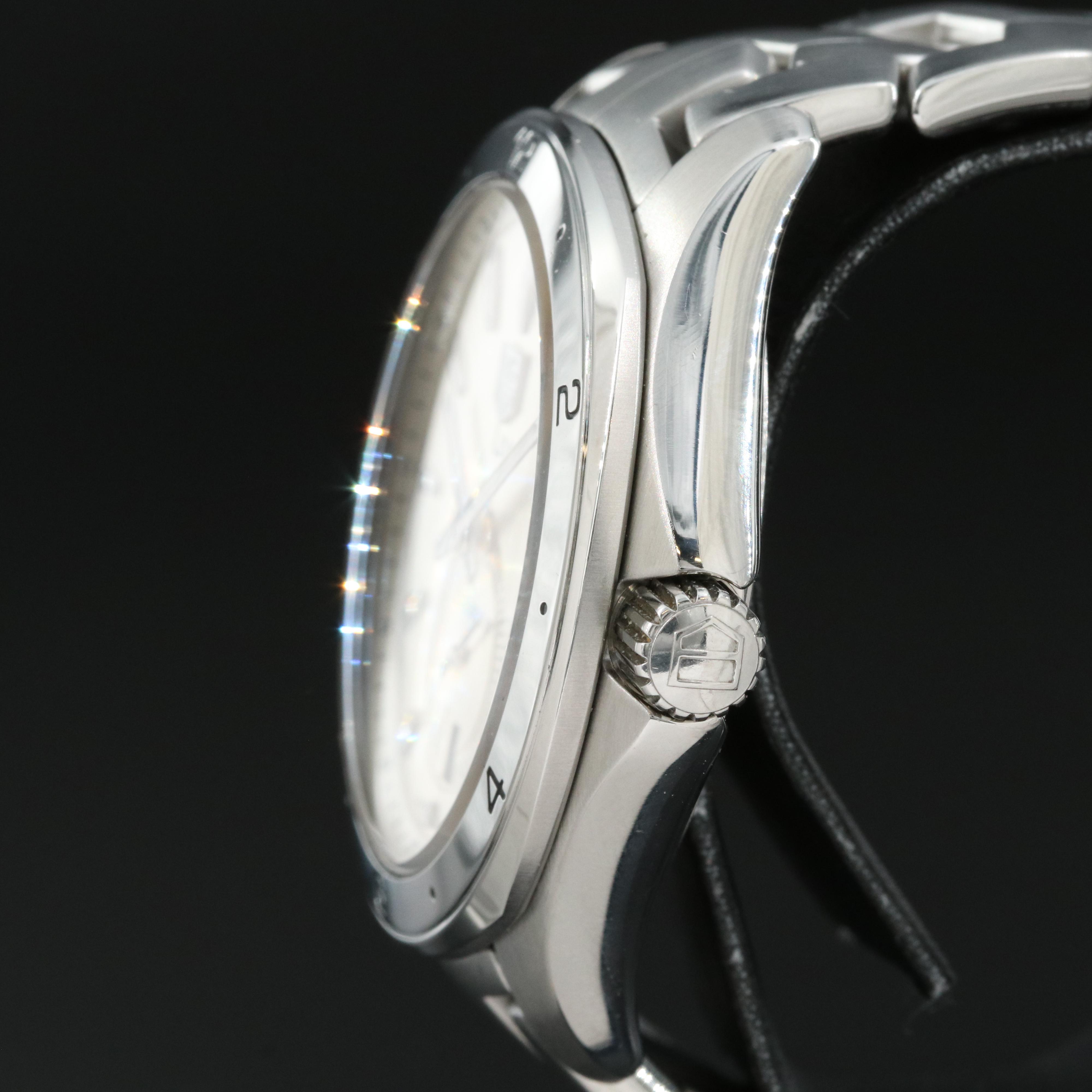 TAG Heuer Link Calibre 6 White 40MM Steel Automatic Watch