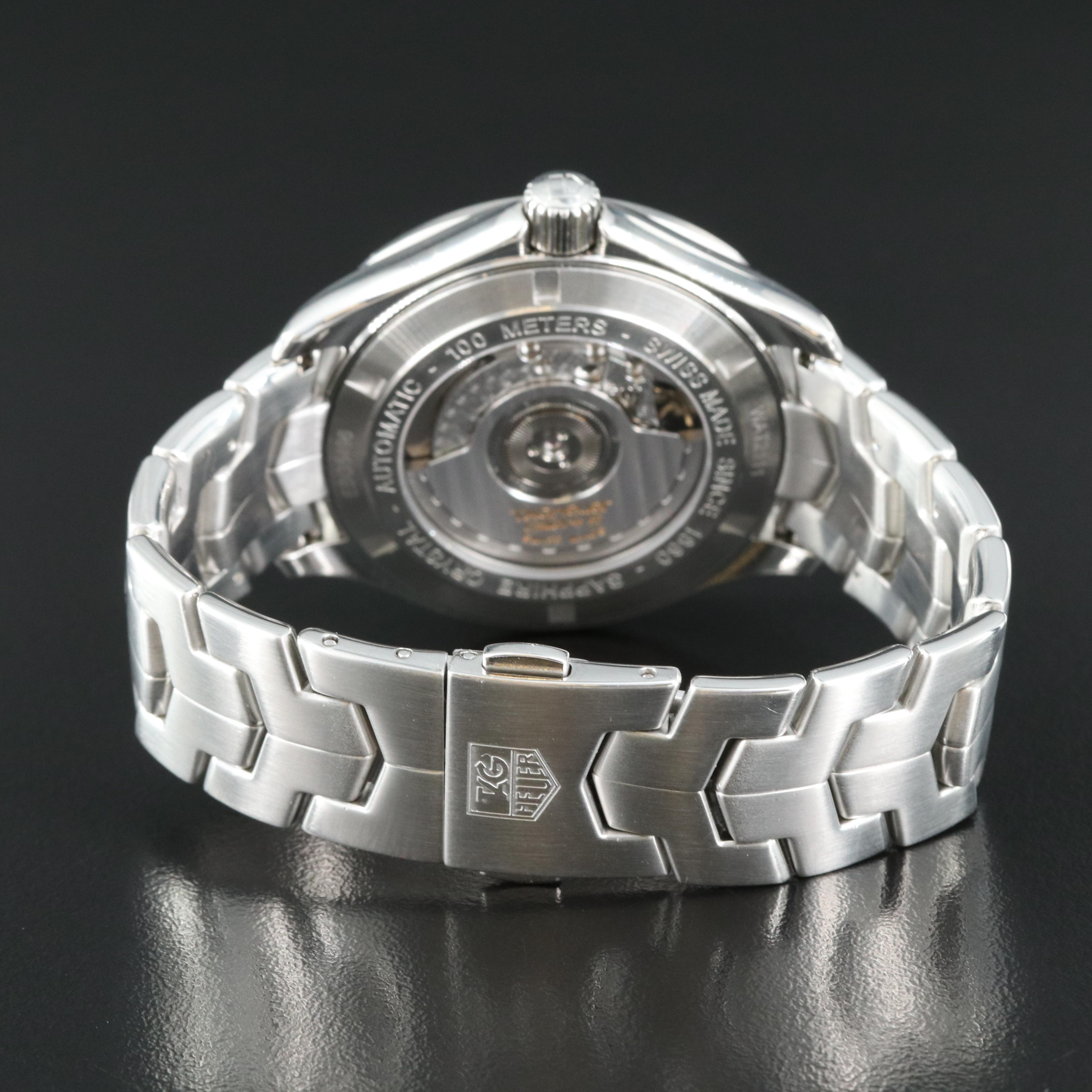 TAG Heuer Link Calibre 6 White 40MM Steel Automatic Watch