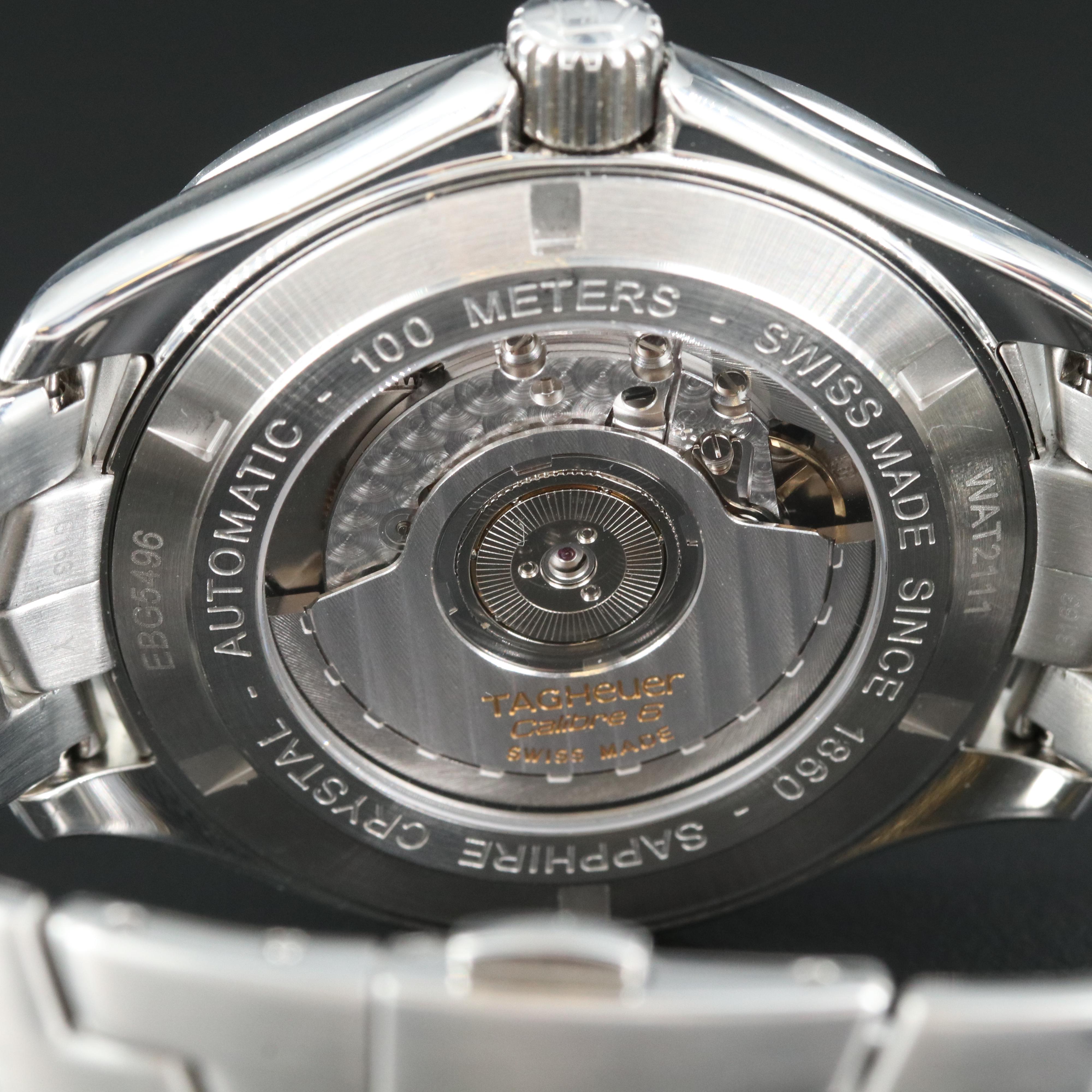 TAG Heuer Link Calibre 6 White 40MM Steel Automatic Watch