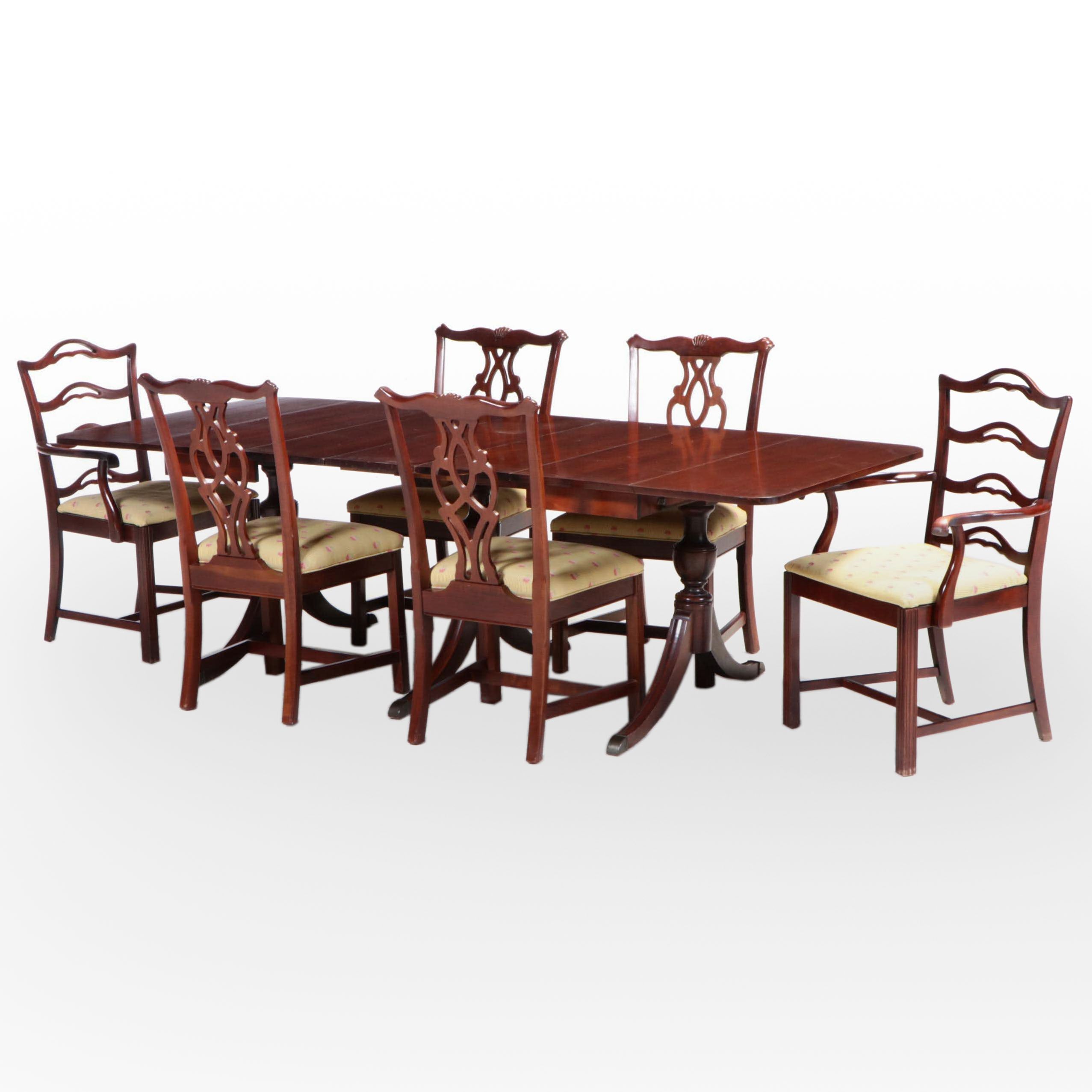 Chippendale Style Mahogany Dining Set