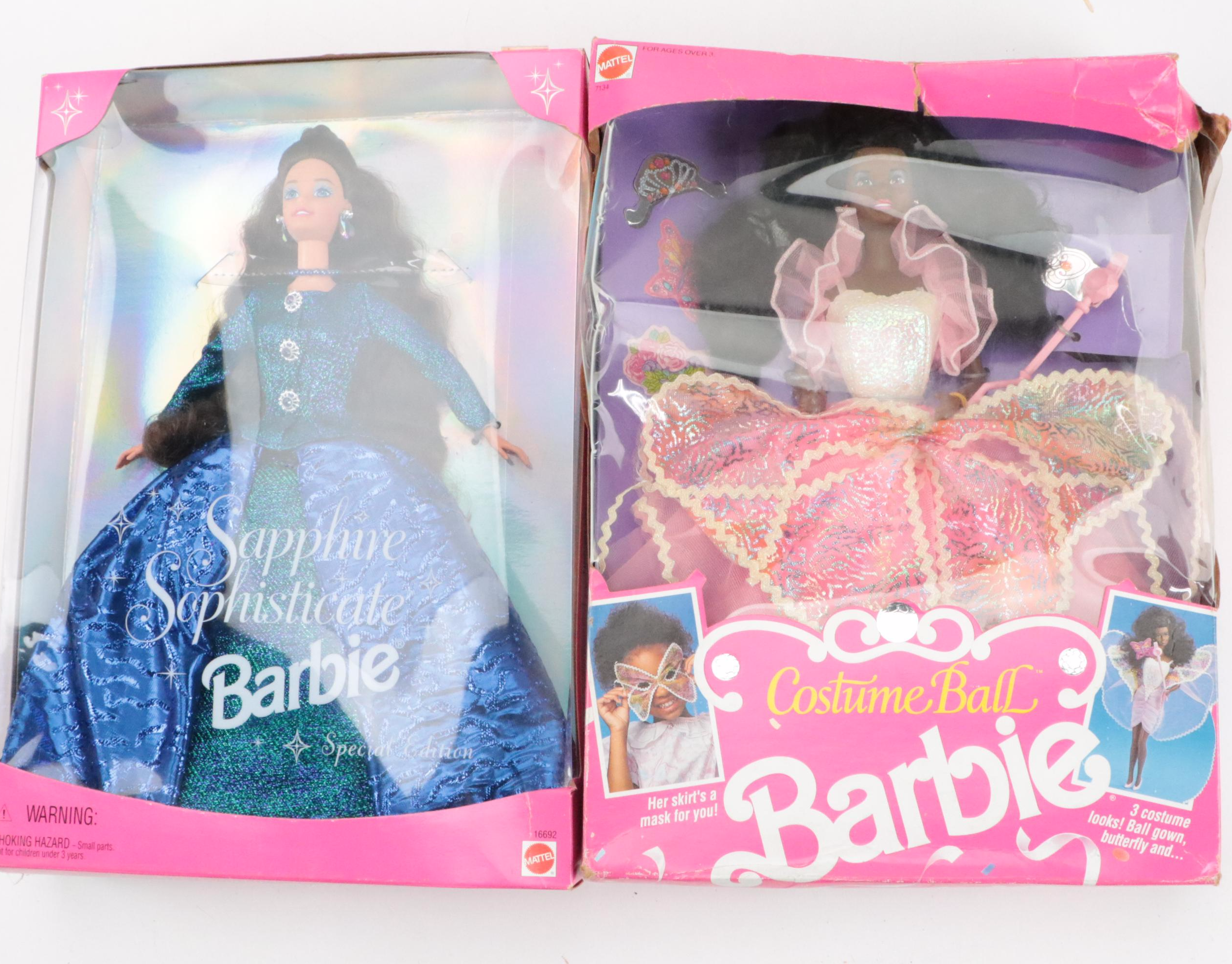 Mattel "Princess Barbie", "Country Bride", and More Barbie Dolls, Late 20th C.