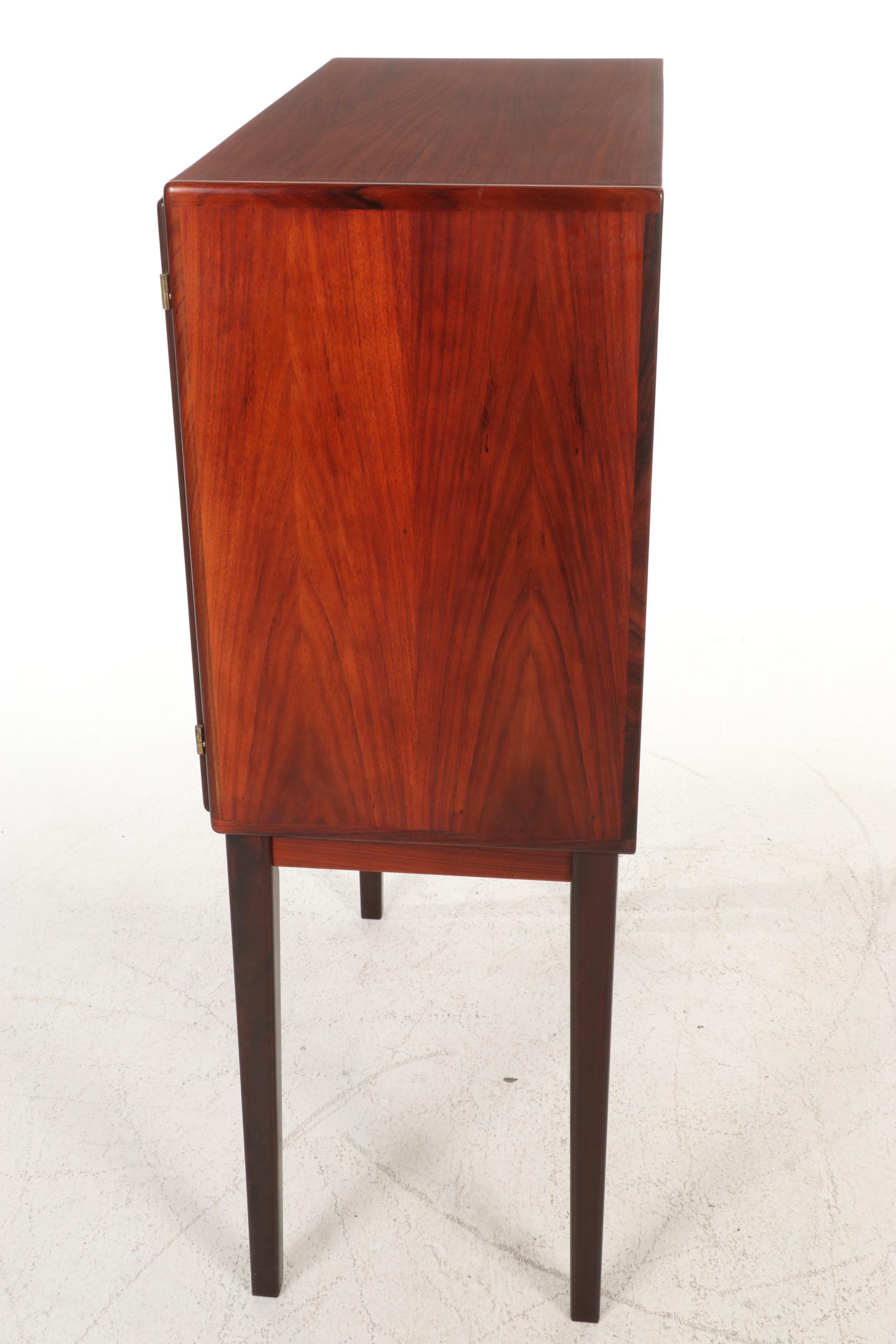 Mid Century Modern Rosewood Bar Cabinet, 1970s