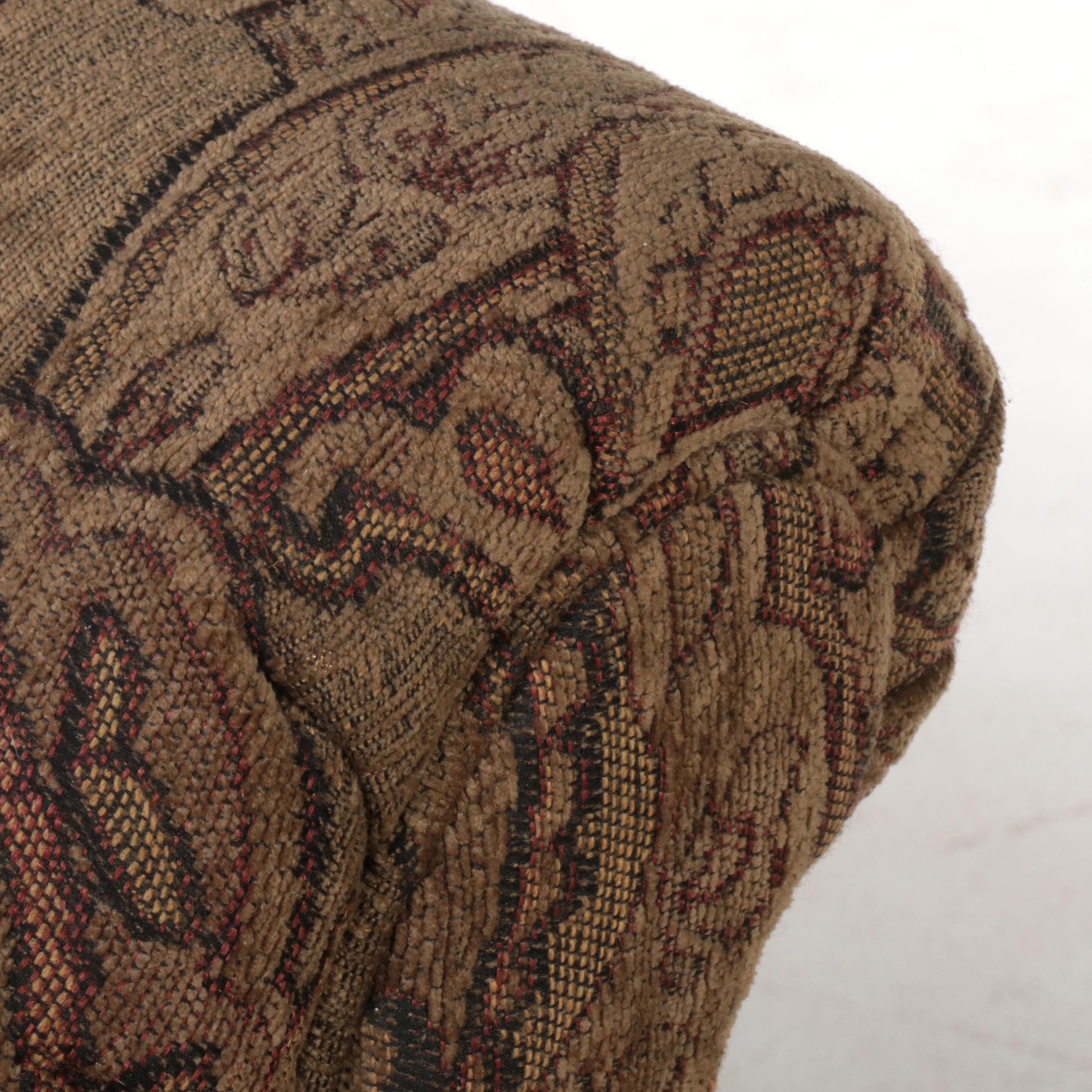 Sofa Express Contemporary Paisley Pattern Fabric Upholstered Lounge Chair