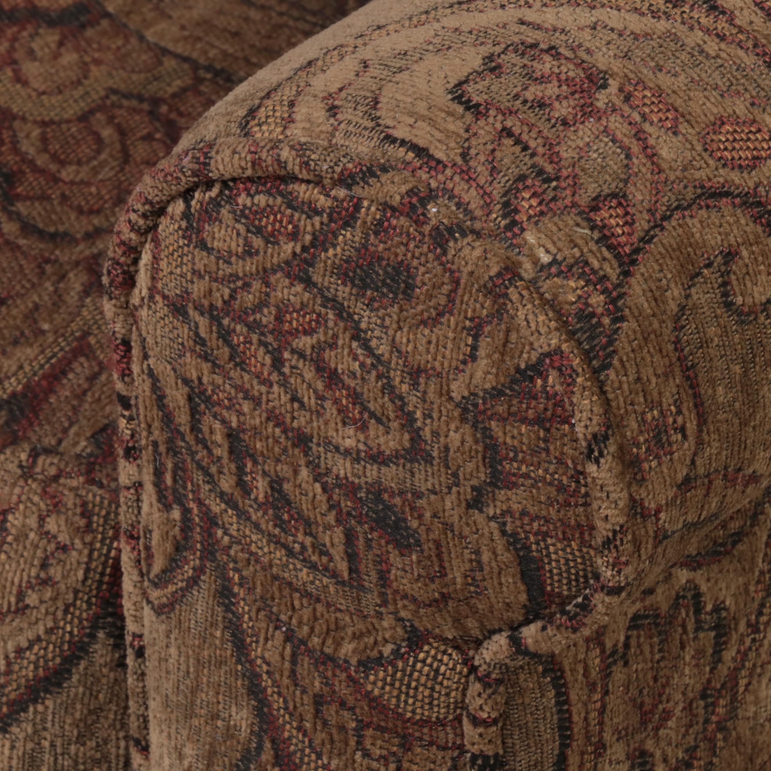 Sofa Express Contemporary Paisley Pattern Fabric Upholstered Lounge Chair