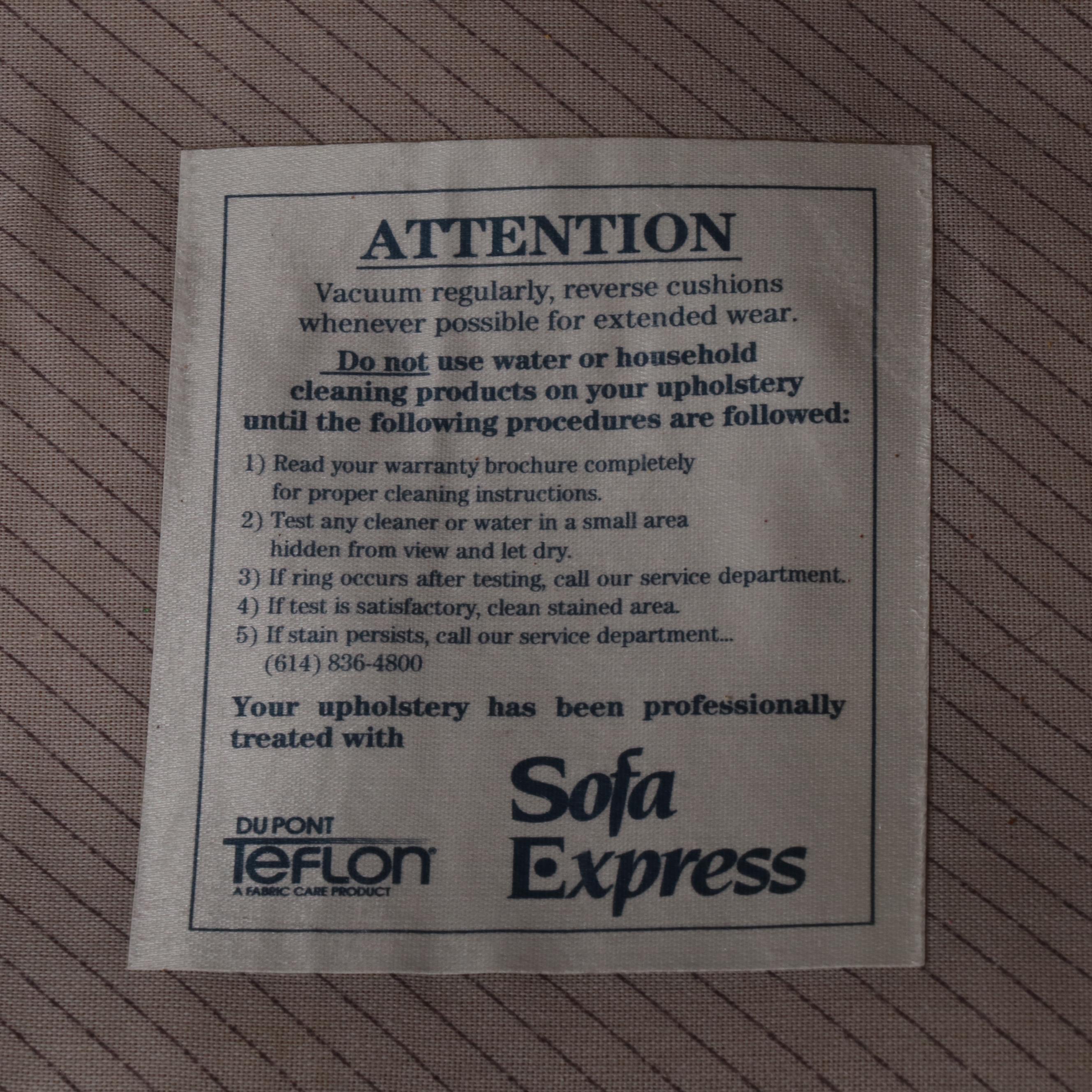 Sofa Express Contemporary Paisley Pattern Fabric Upholstered Lounge Chair