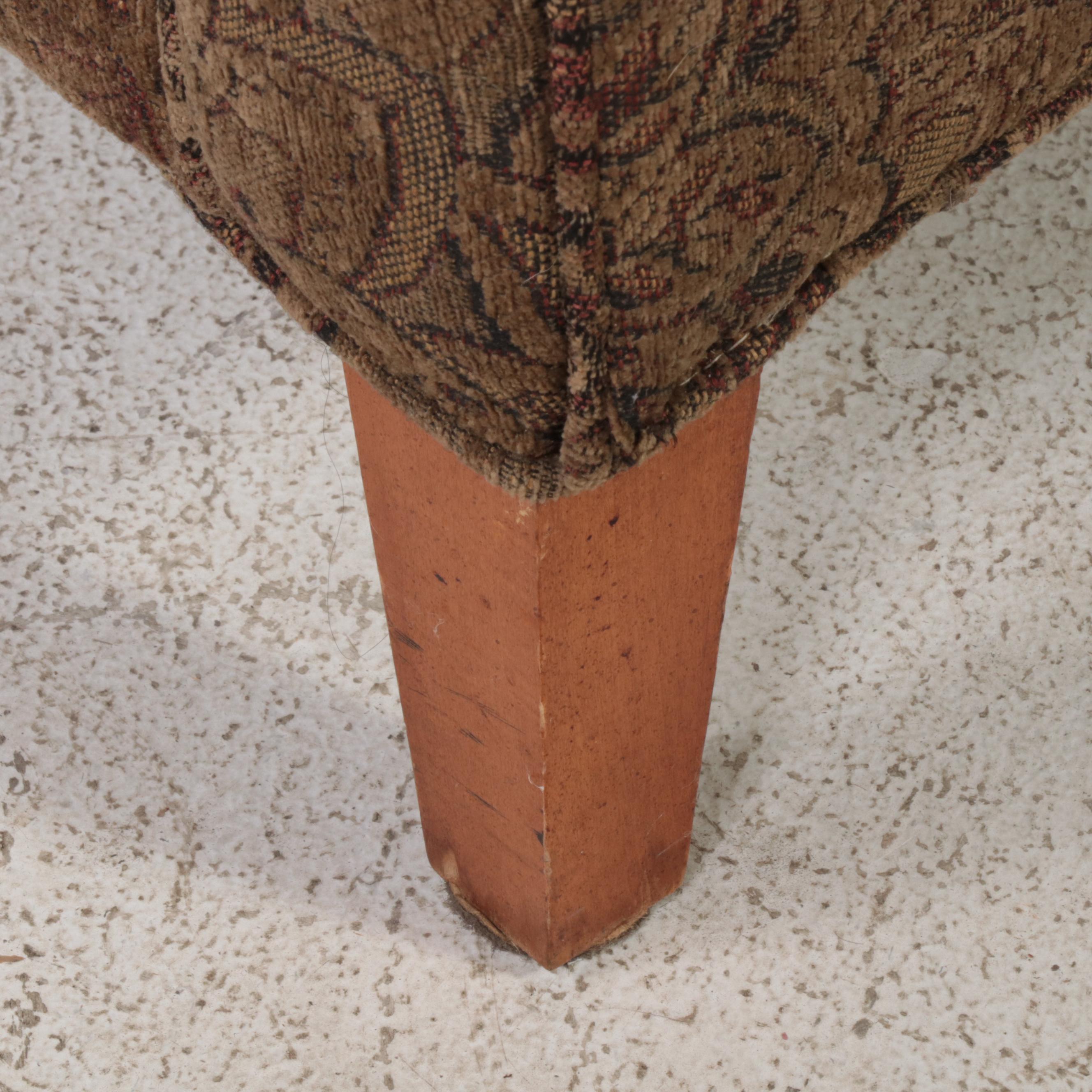 Sofa Express Contemporary Paisley Pattern Fabric Upholstered Lounge Chair