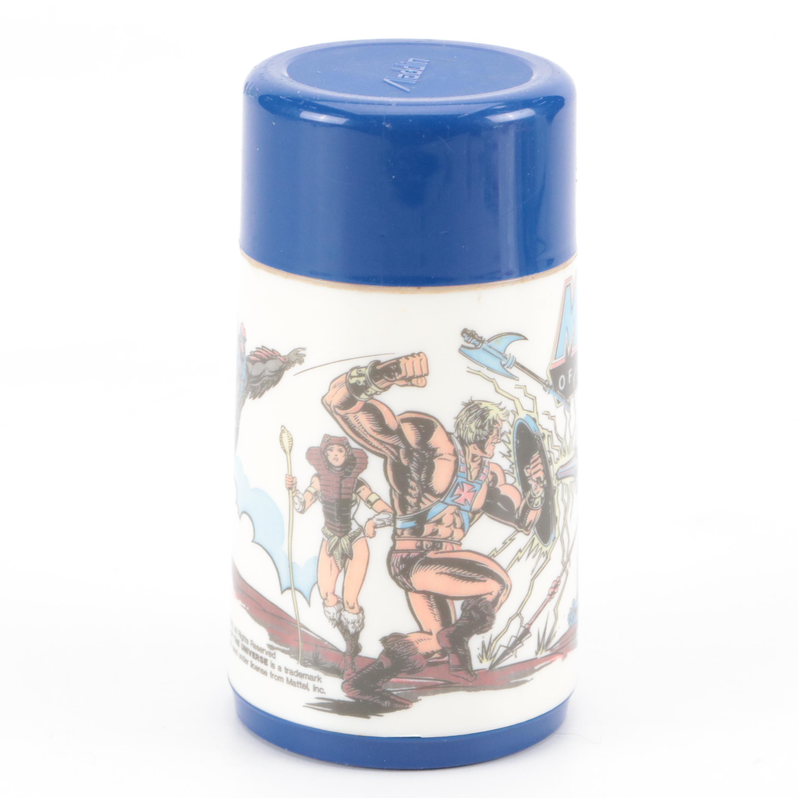 Aladdin "Masters of the Universe" Metal Lunchbox with Plastic Thermos, 1980s