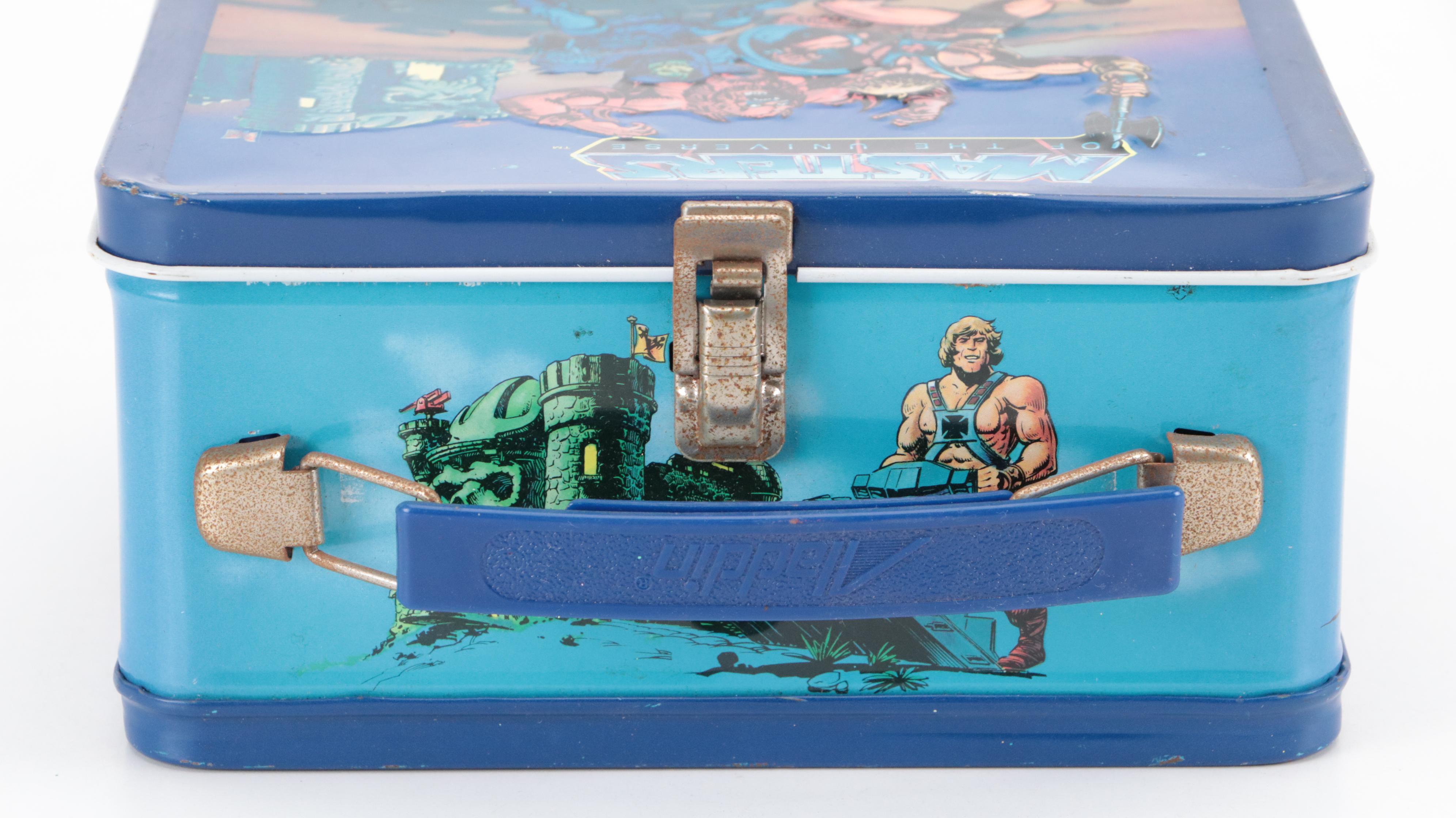 Aladdin "Masters of the Universe" Metal Lunchbox with Plastic Thermos, 1980s