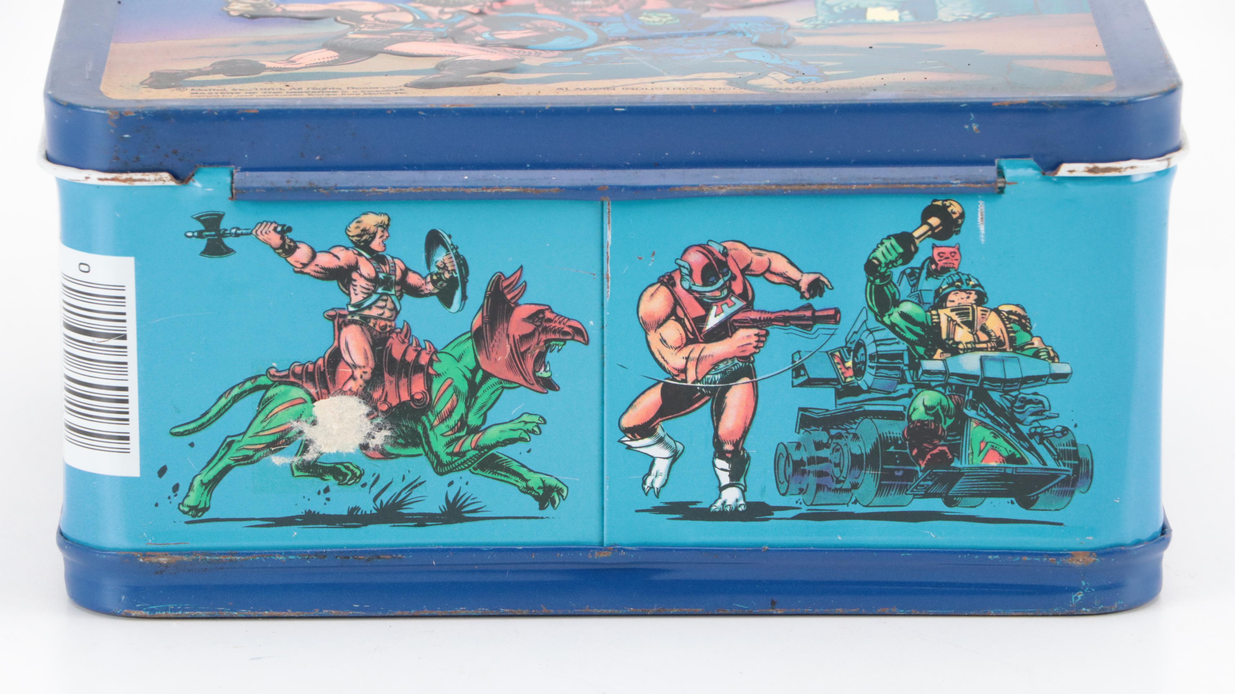 Aladdin "Masters of the Universe" Metal Lunchbox with Plastic Thermos, 1980s
