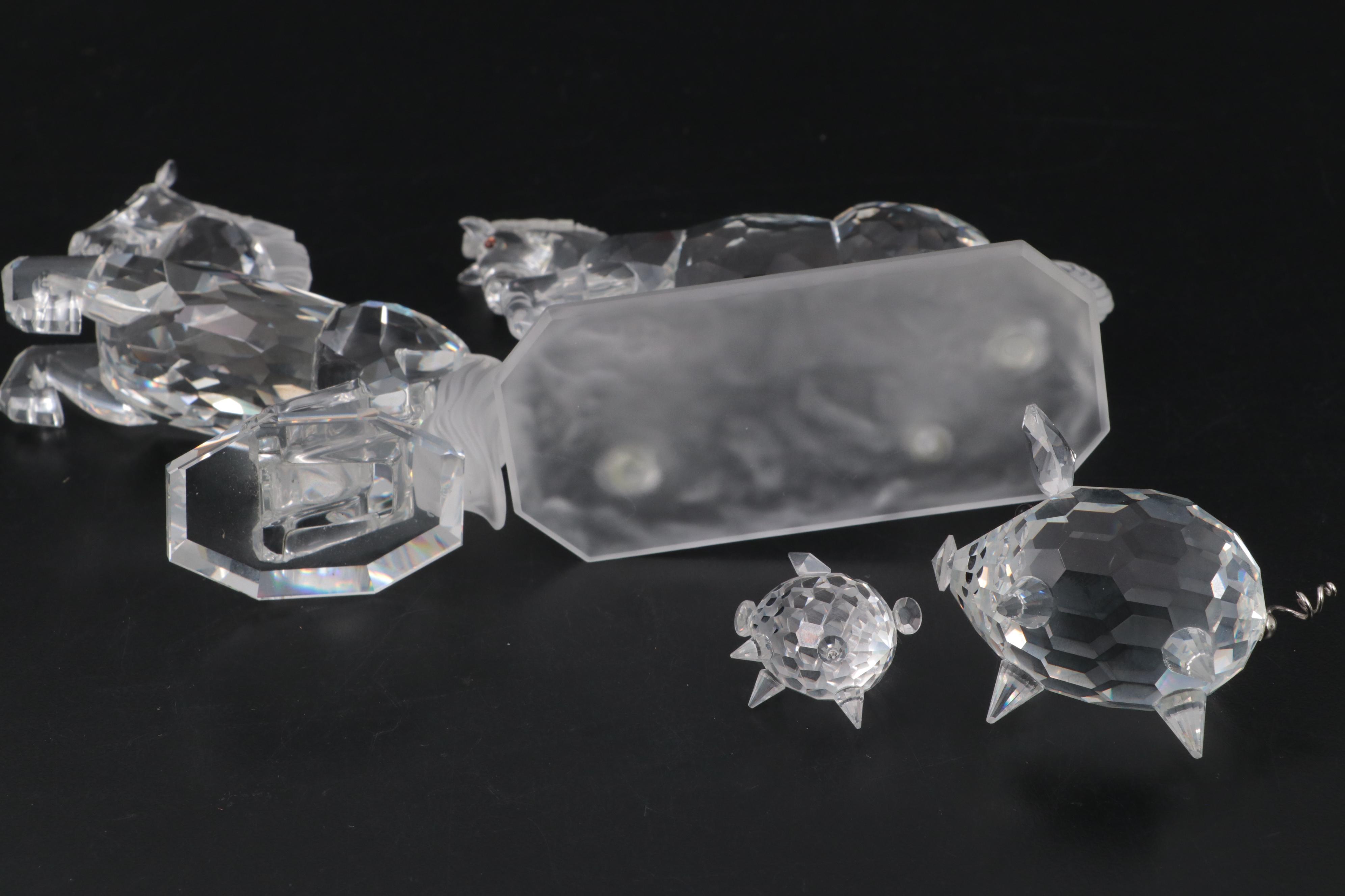 Swarovski "Barnyard Friends" and "Peaceful Countryside" Crystal Animal Figurines