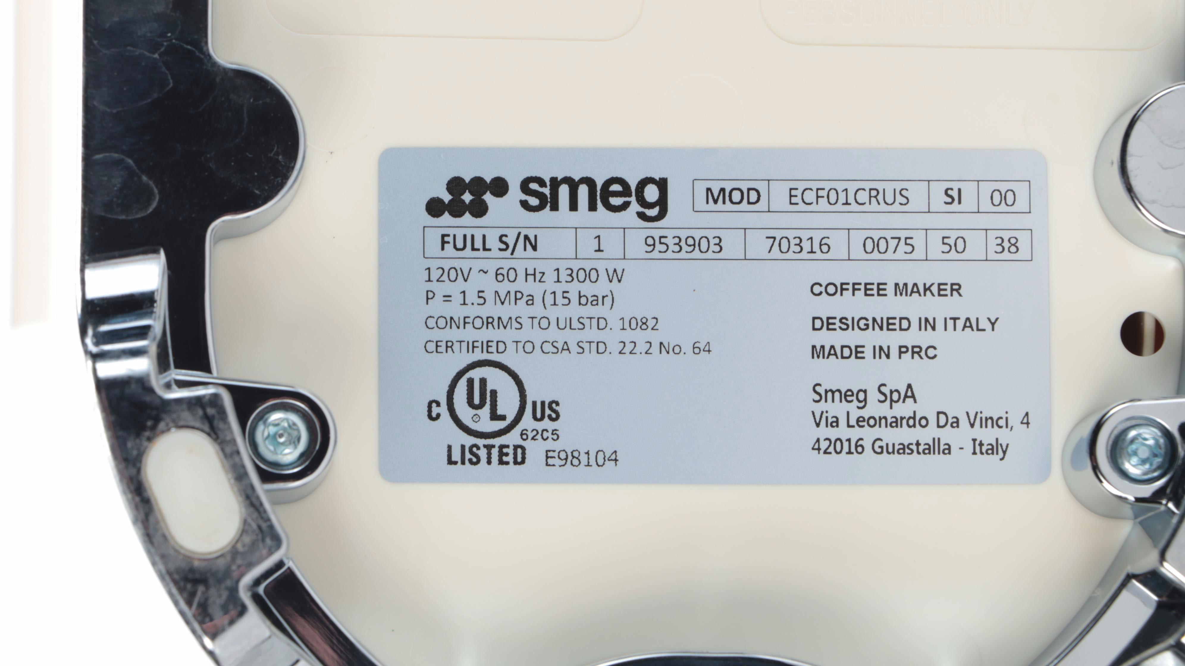 Italian Smeg Espresso Coffee Maker